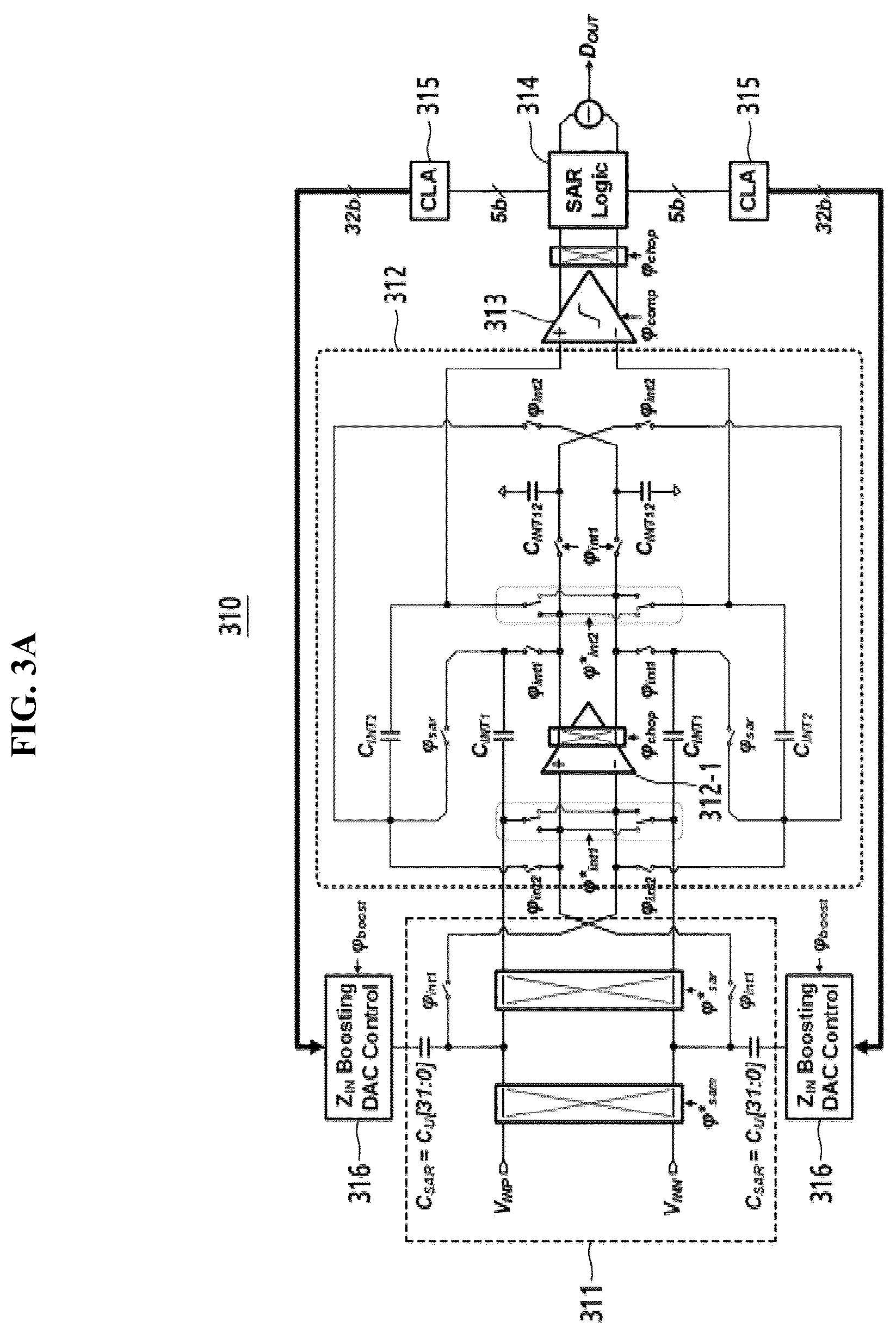 Patent US12592708 Figure 3 – SAR analog-to-digital converter with high-order noise-shaping characteristics