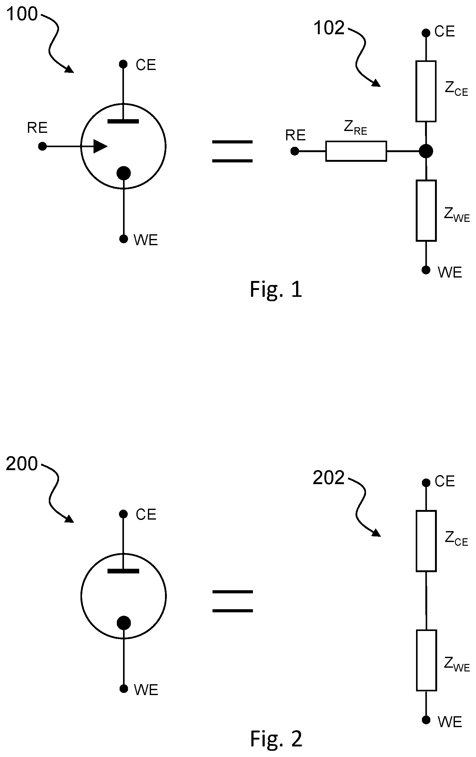 Patent US12592710 Figure 1 – Circuitry for measurement of electrochemical cells