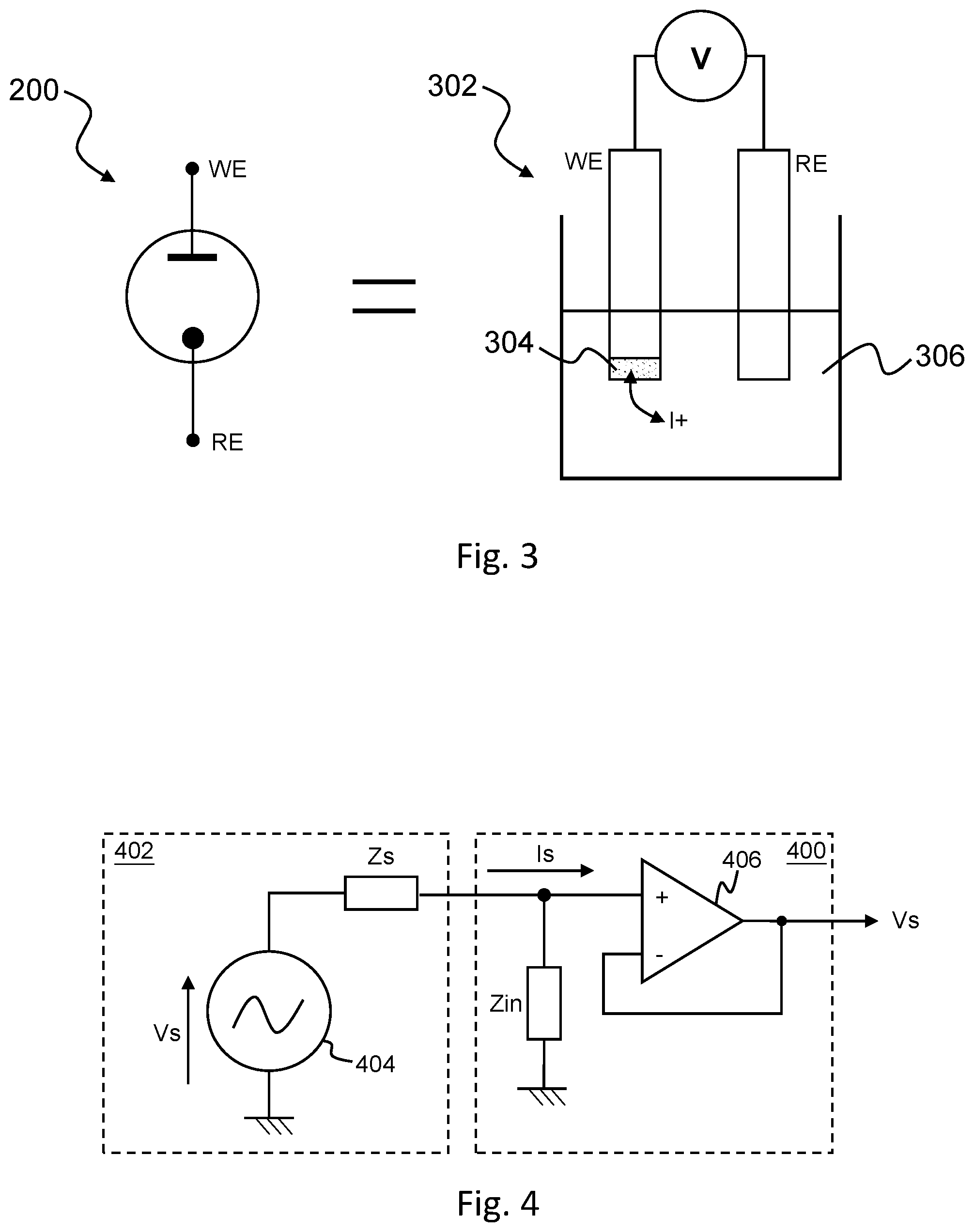 Patent US12592710 Figure 2 – Circuitry for measurement of electrochemical cells