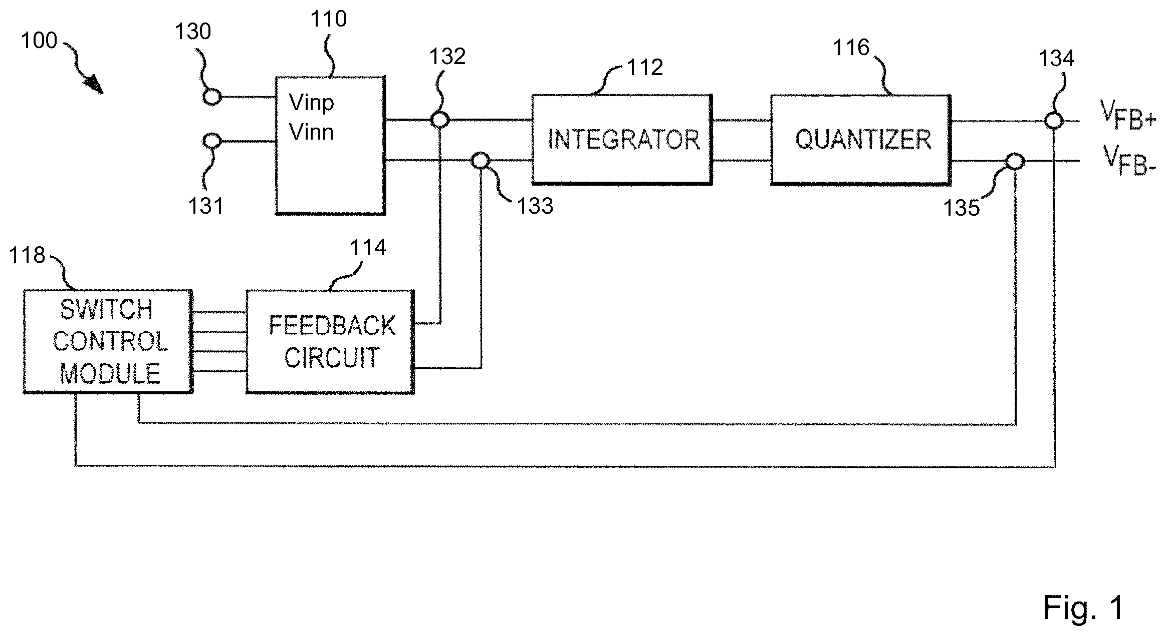 Patent US12592717 Figure 1 – Integrator circuit