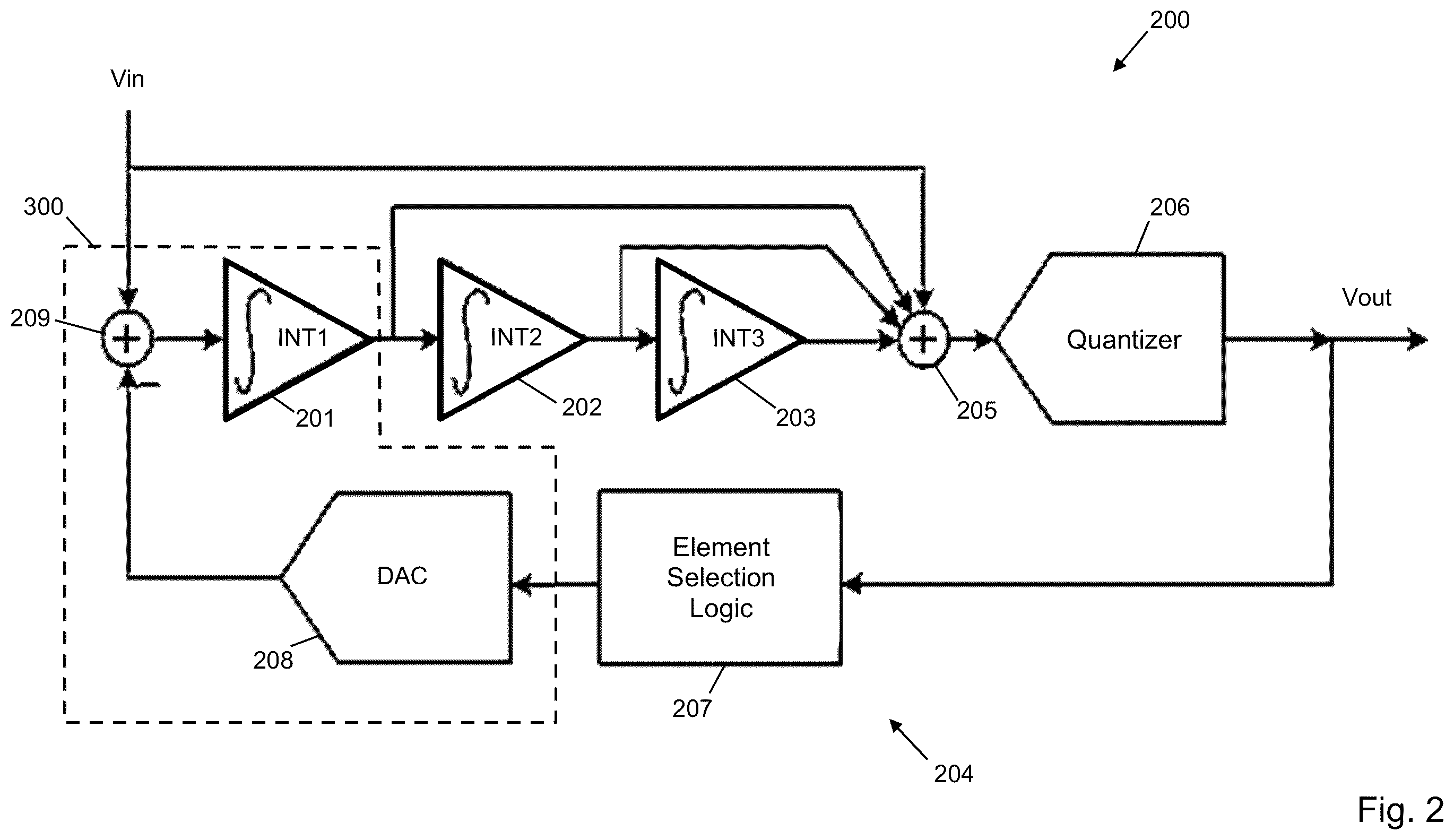 Patent US12592717 Figure 2 – Integrator circuit