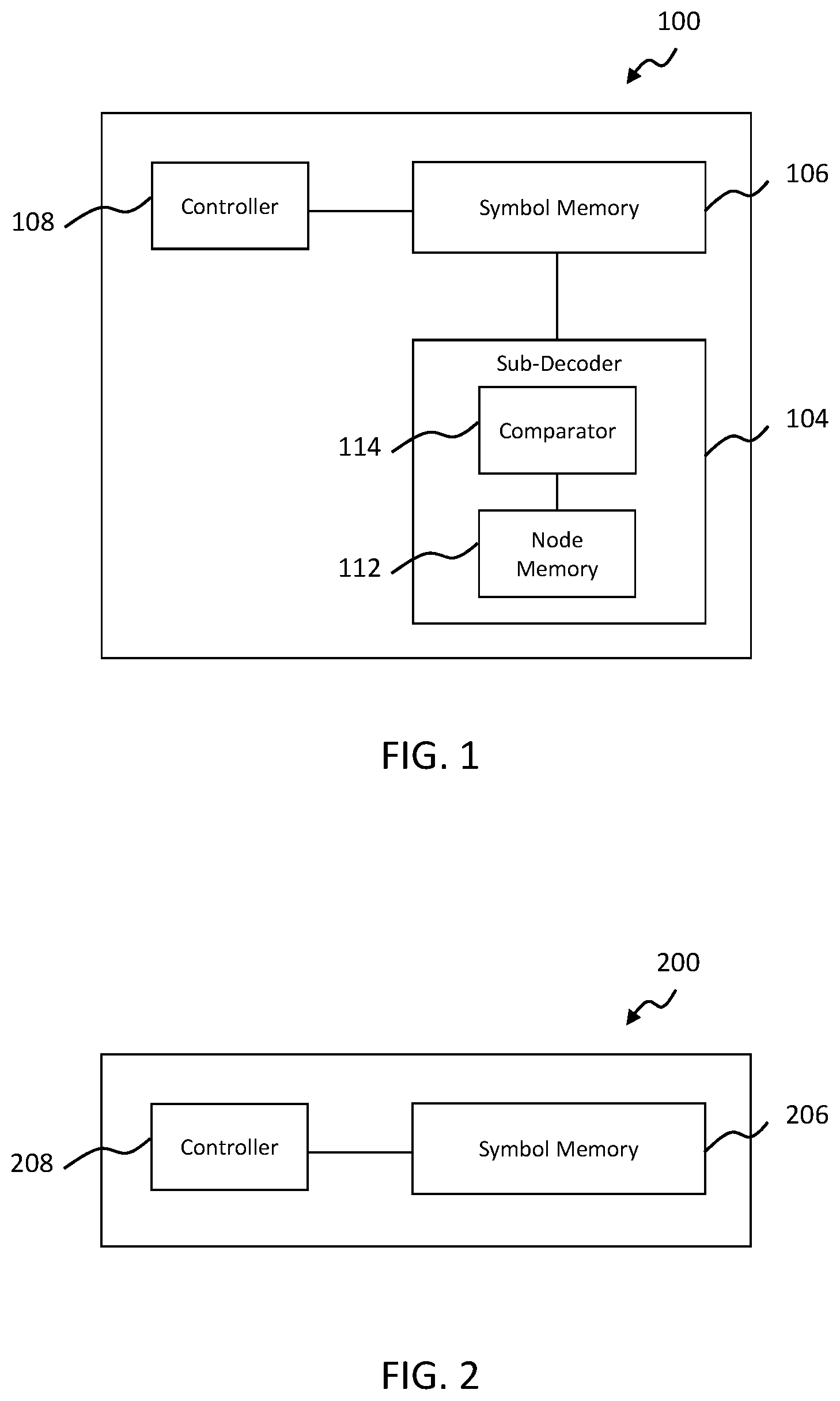 Patent US12592719 Figure 1 – Decoders for decoding a codeword of a tunstall code