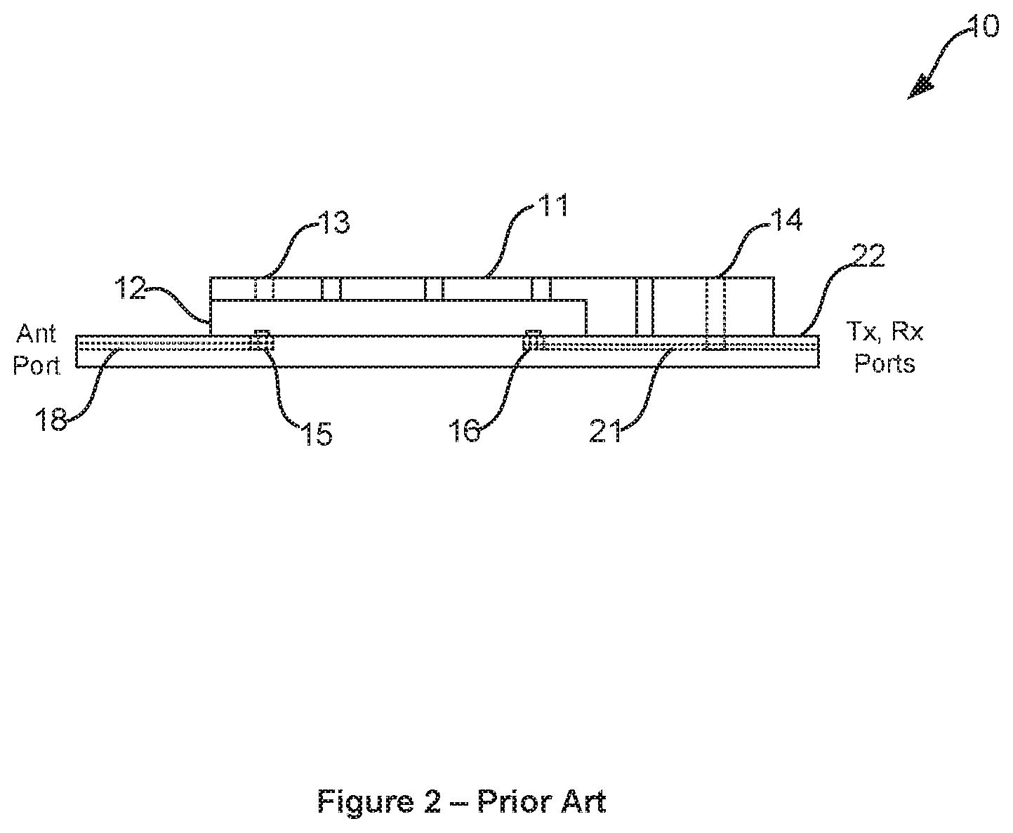 Patent US12592723 Figure 2 – Duplexer, multiplexer and multiband filter