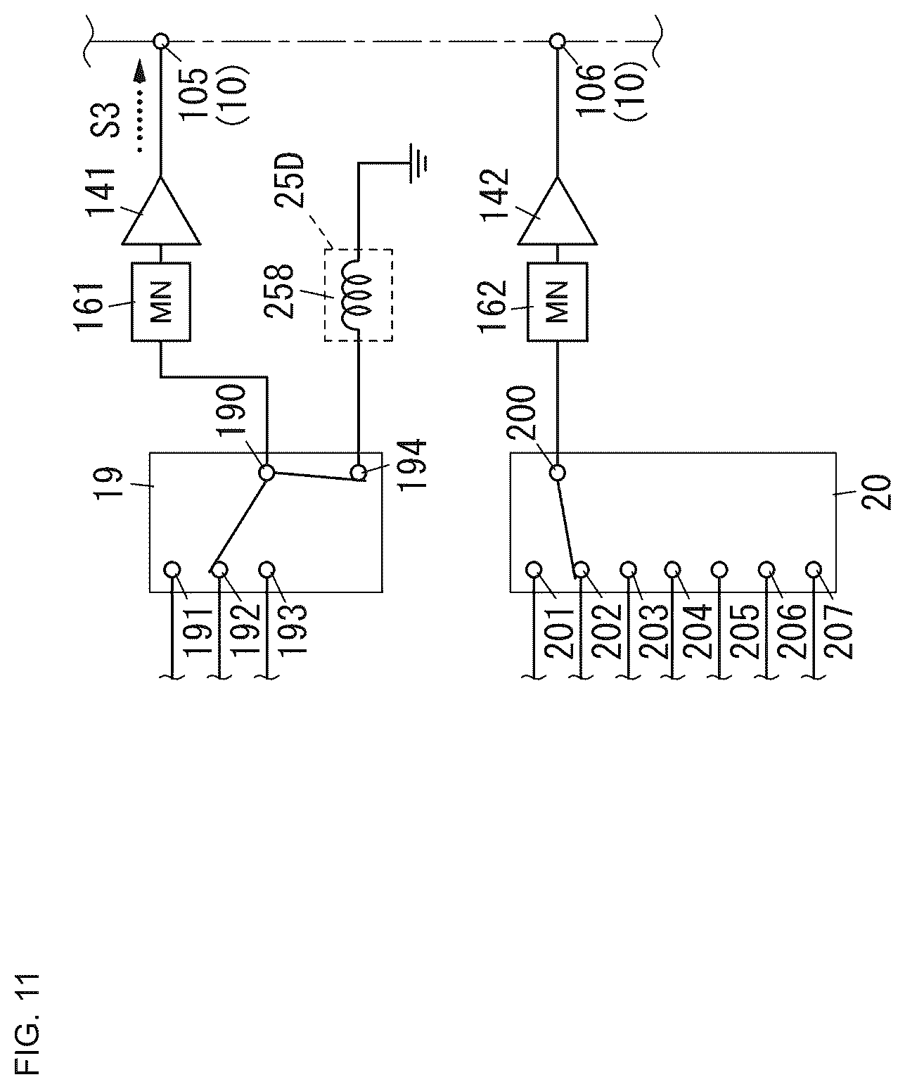 Patent US12592724 Figure 7 – Radio frequency circuit and communication device