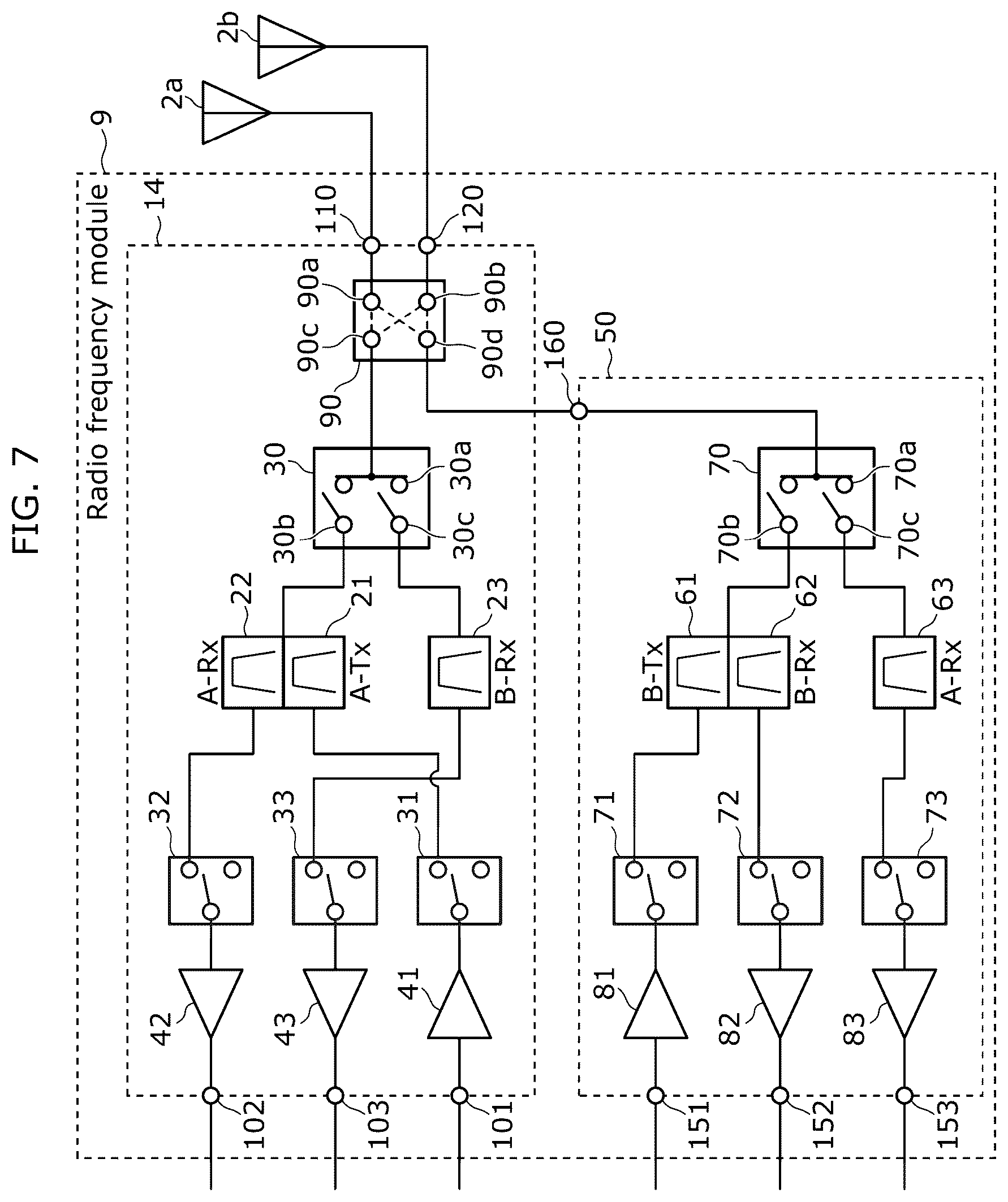 Patent US12592726 Figure 10 – Radio frequency module and communication device
