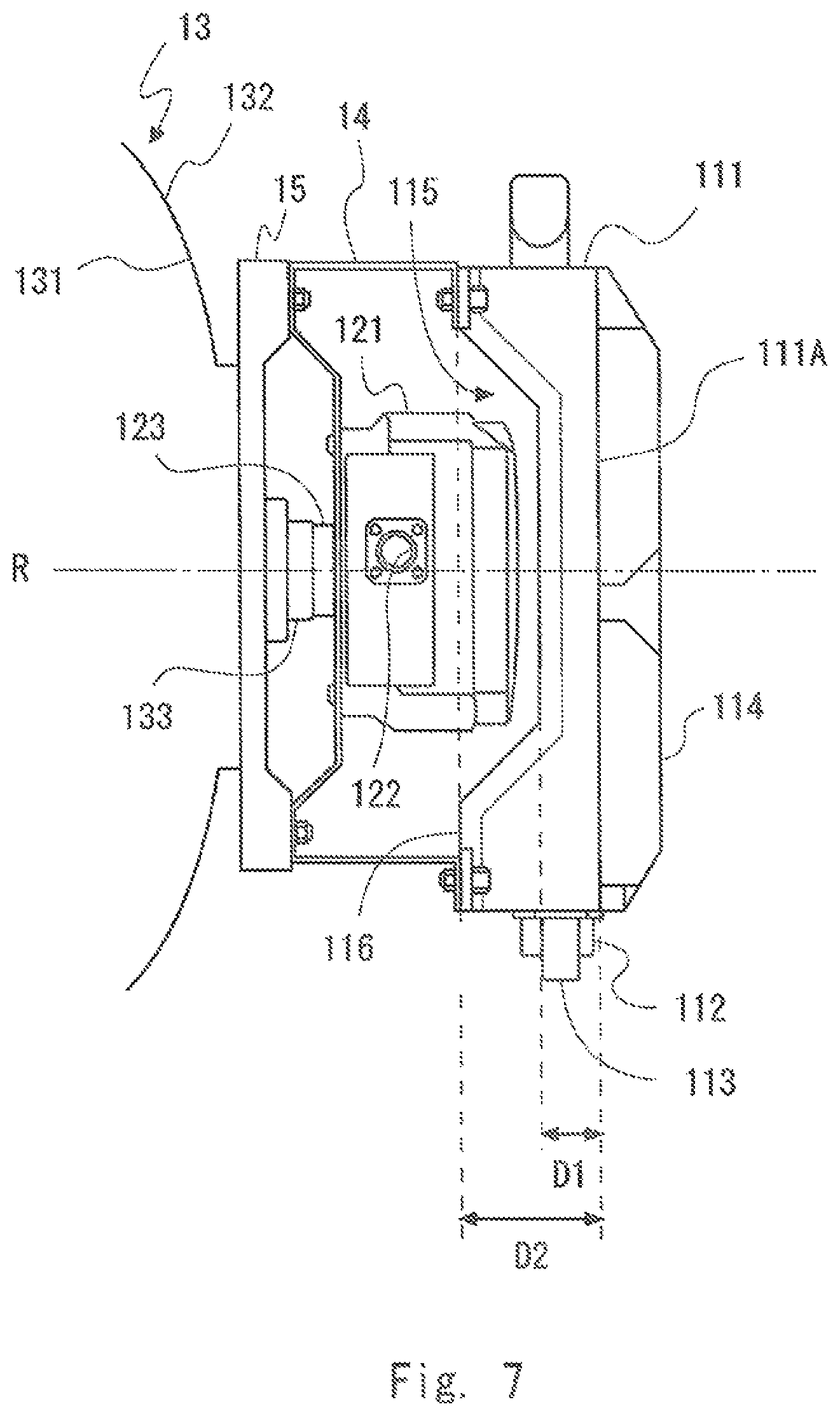 Patent US12592735 Figure 7 – Wireless communication apparatus and structure for mounting communication equipment