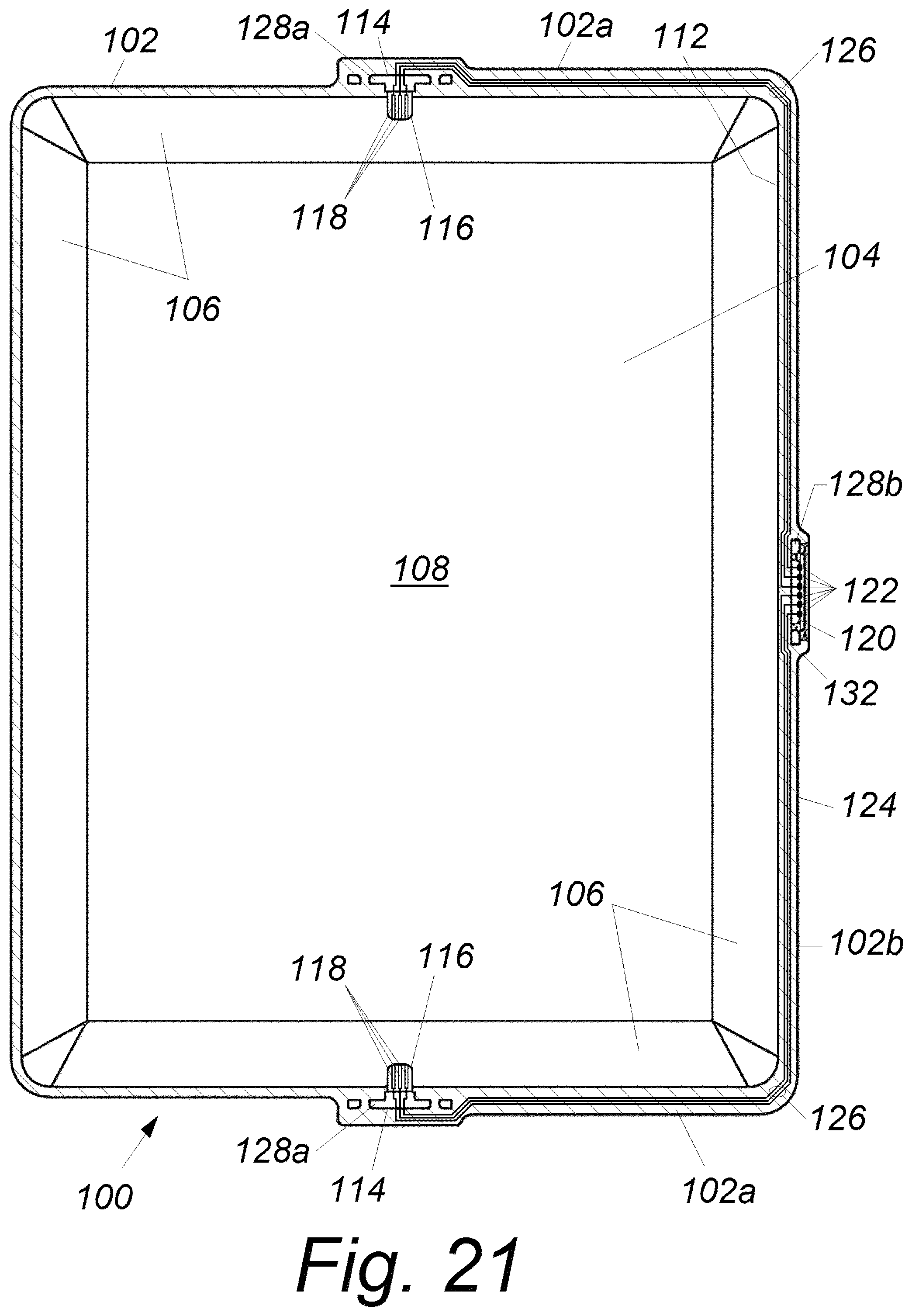 Patent US12592737 Figure 11 – Docking sleeve with electrical adapter