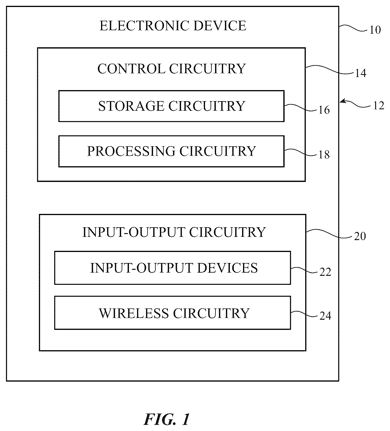 Patent US12592741 Figure 1 – Bias point selection circuitry for improved linearity