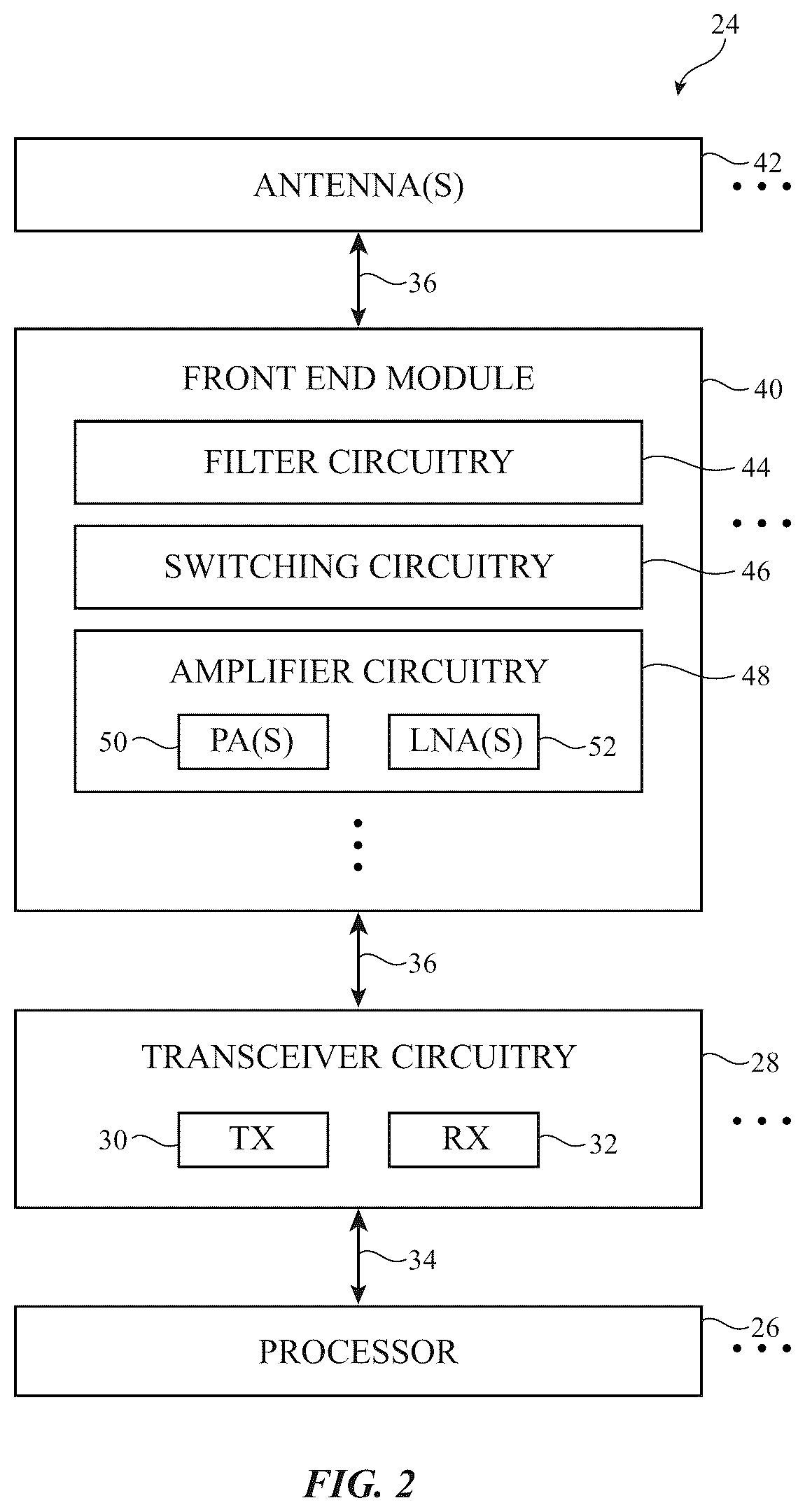Patent US12592741 Figure 2 – Bias point selection circuitry for improved linearity
