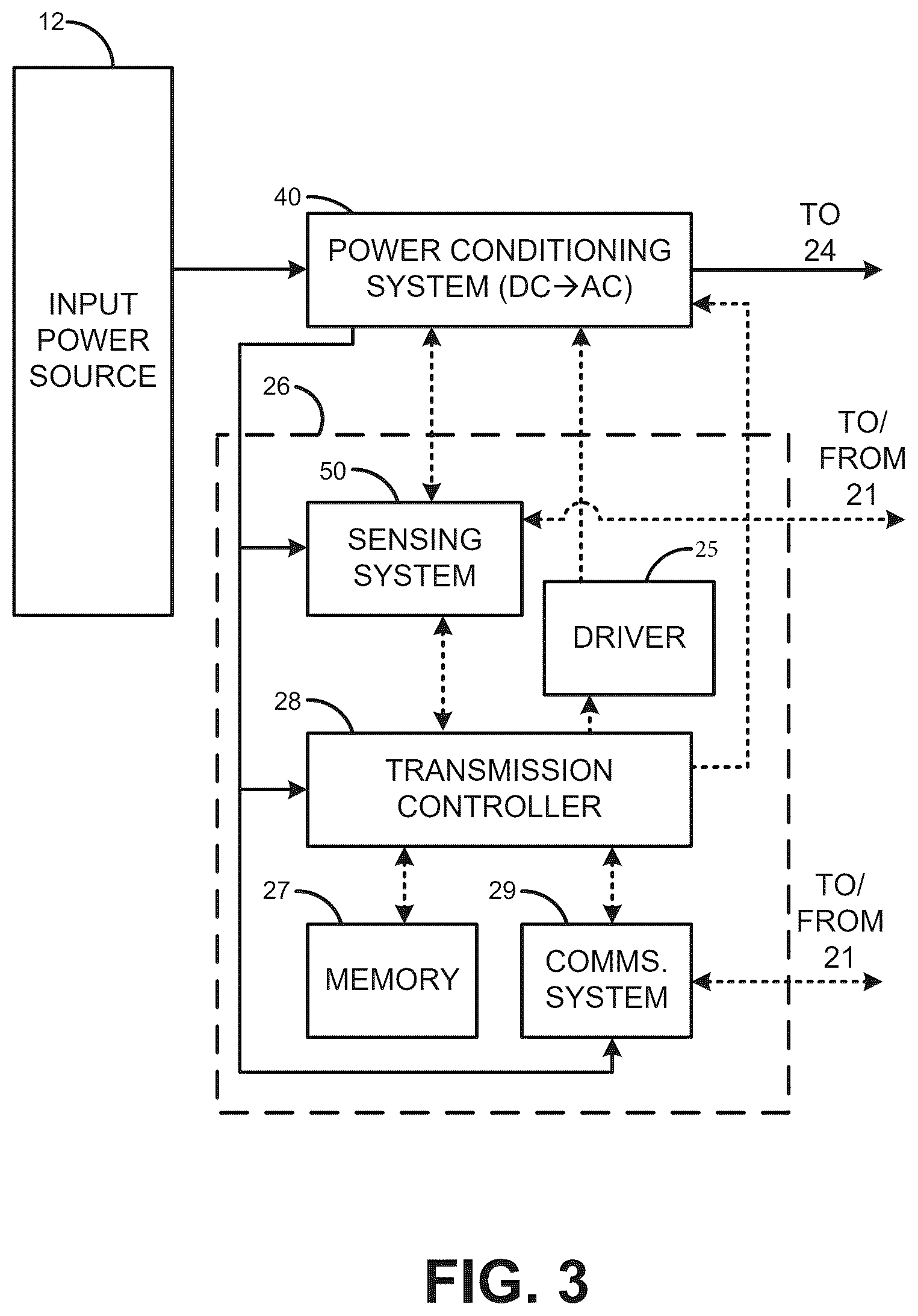 Patent US12592745 Figure 3 – Wireless power transfer with in-band virtualized wired communications