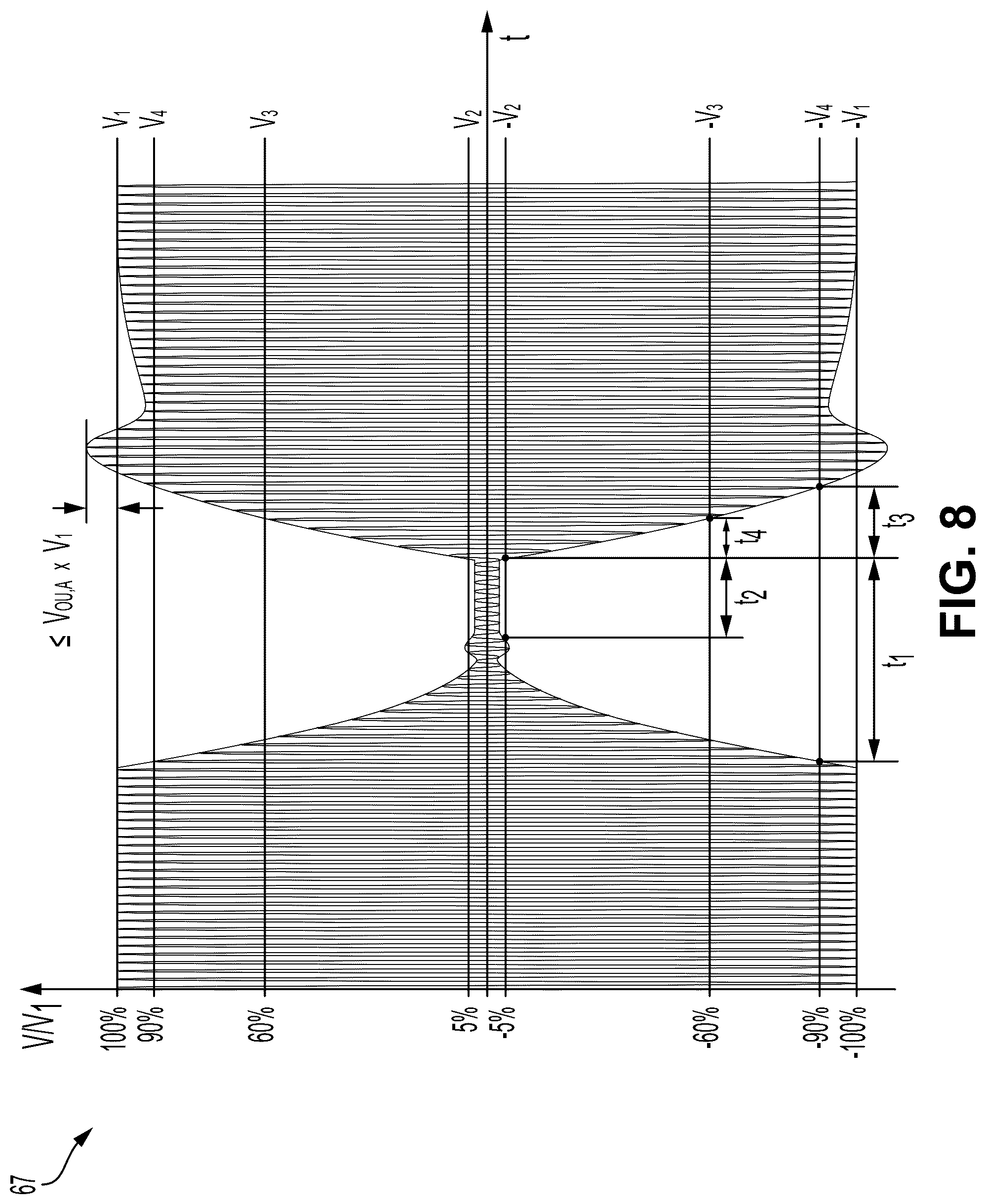 Patent US12592745 Figure 8 – Wireless power transfer with in-band virtualized wired communications