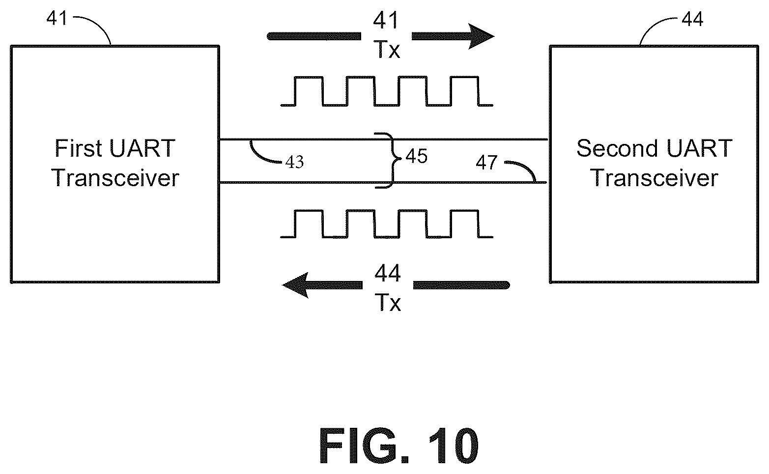 Patent US12592745 Figure 10 – Wireless power transfer with in-band virtualized wired communications