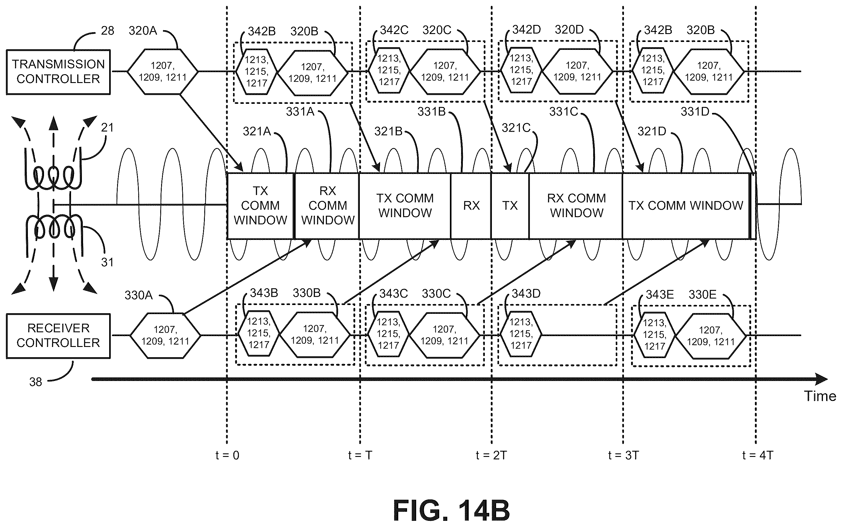 Patent US12592745 Figure 15 – Wireless power transfer with in-band virtualized wired communications