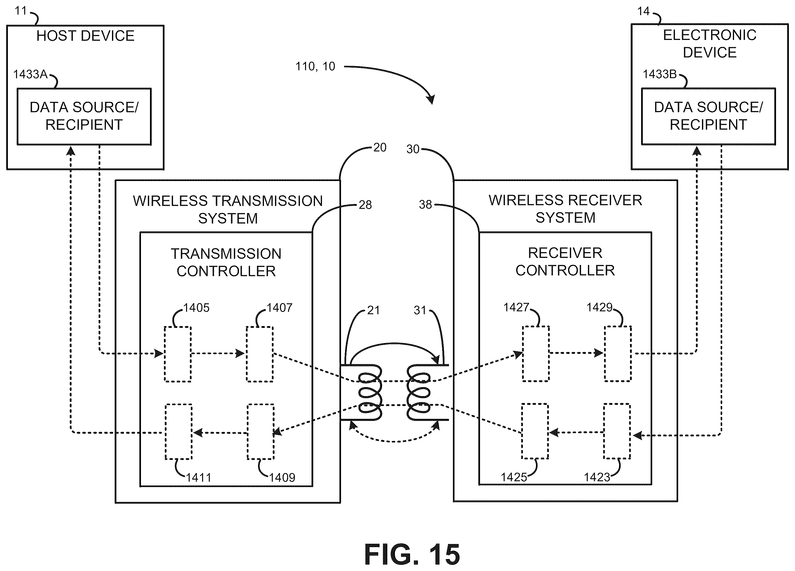 Patent US12592745 Figure 16 – Wireless power transfer with in-band virtualized wired communications