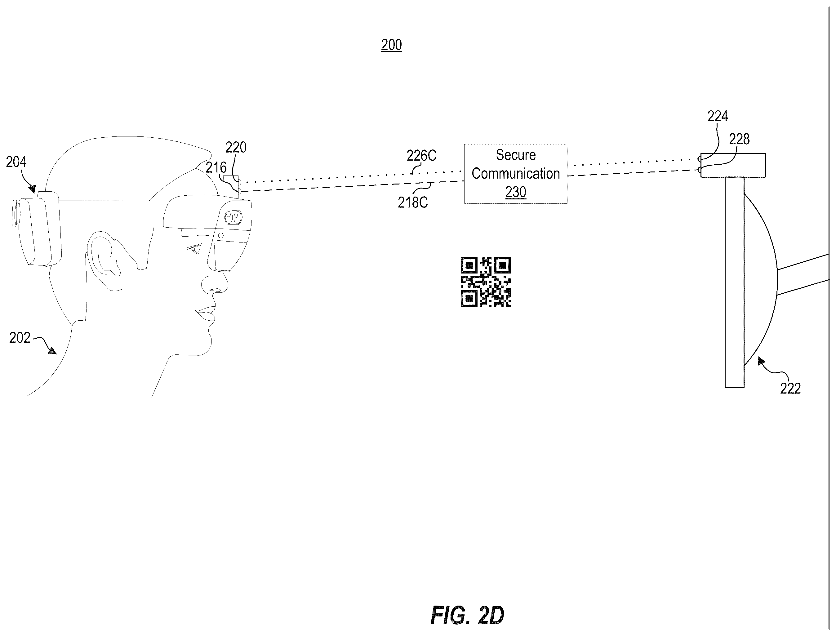 Patent US12592773 Figure 5 – Secure element authentication using over the air optical communication