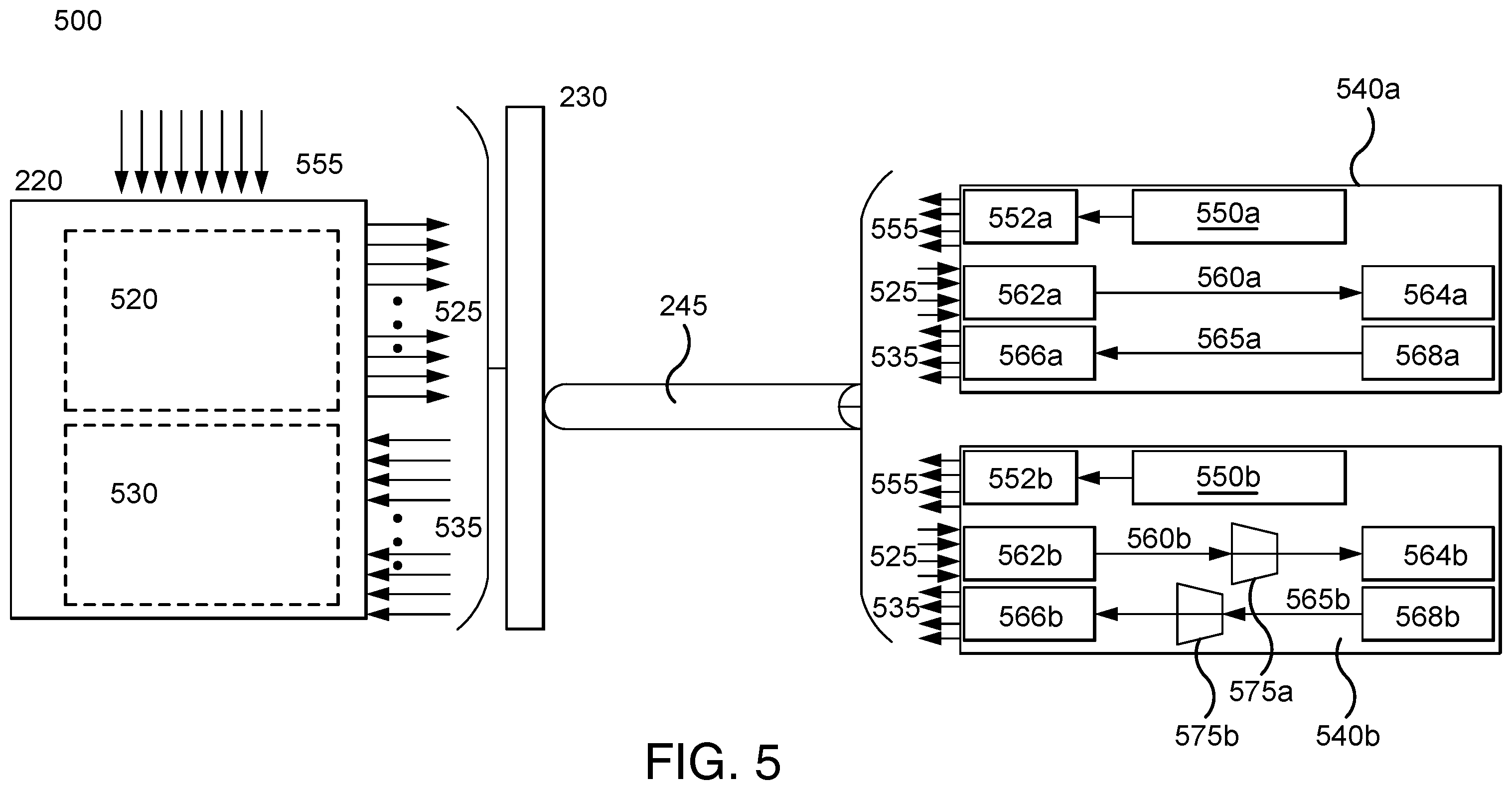 Patent US12592776 Figure 5 – User-selectable optical interface