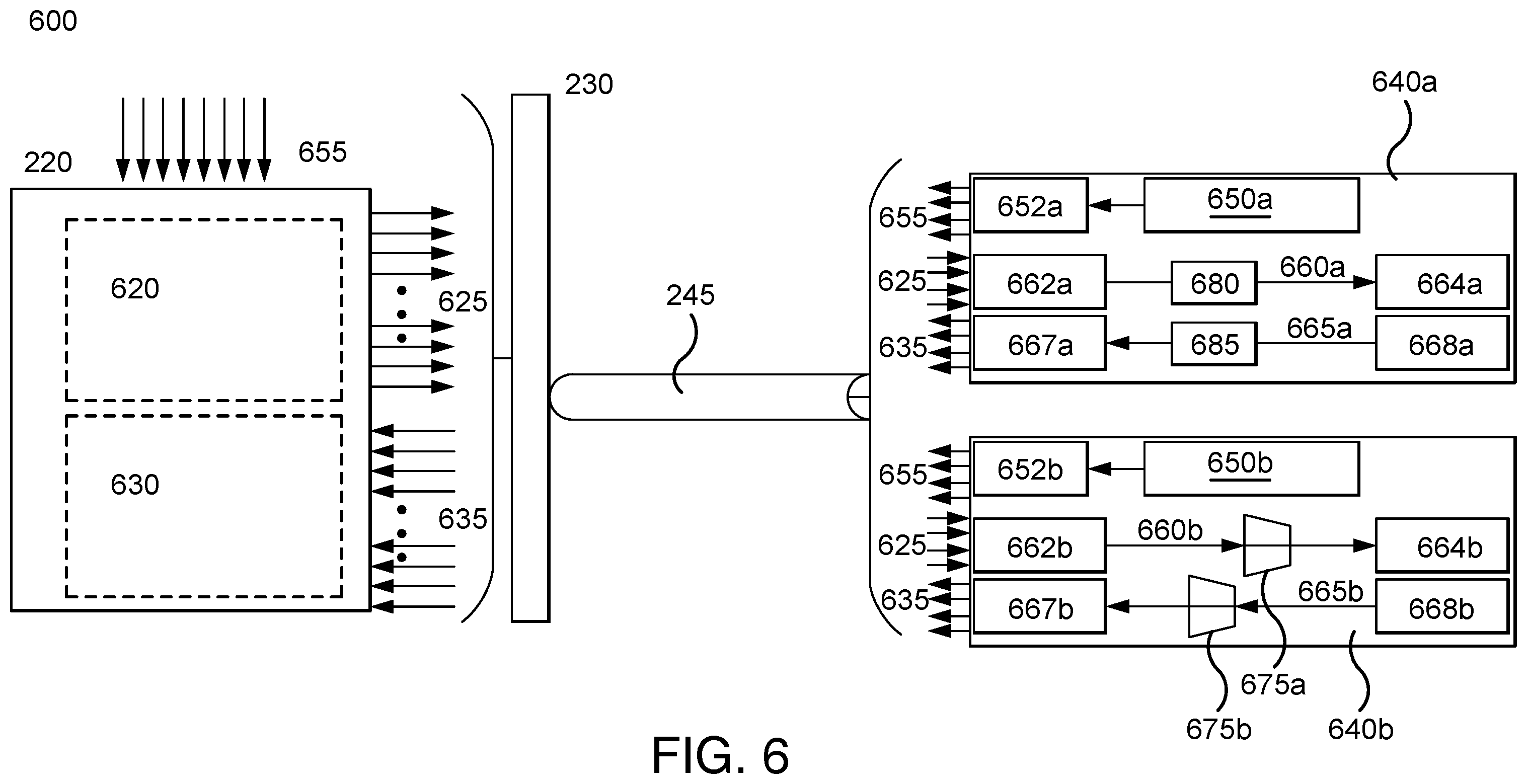 Patent US12592776 Figure 6 – User-selectable optical interface