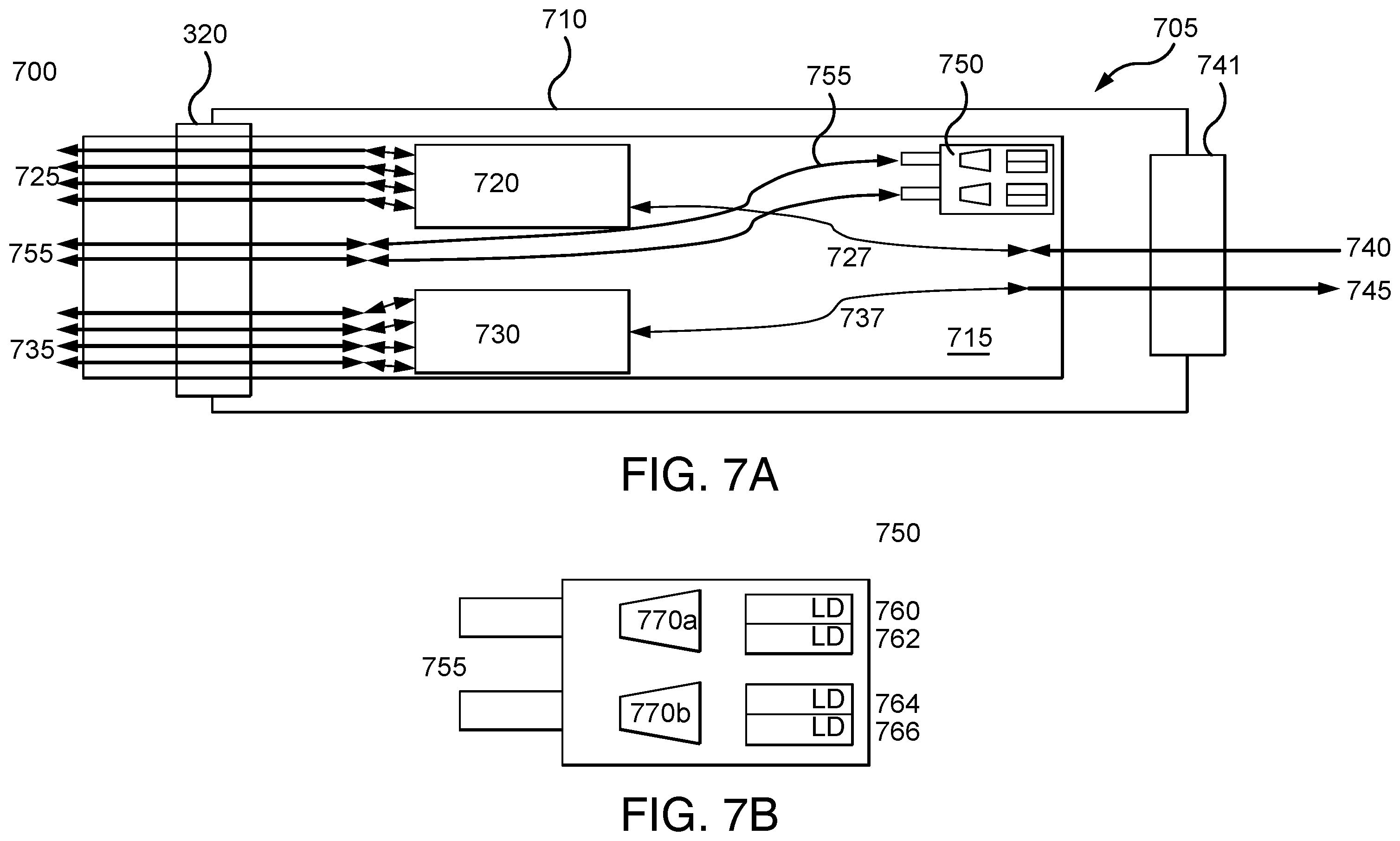 Patent US12592776 Figure 7 – User-selectable optical interface