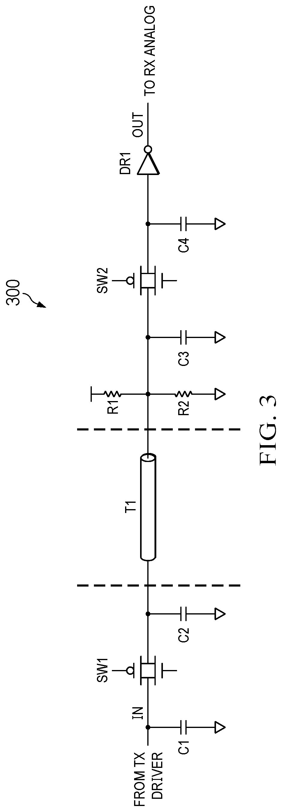 Patent US12592784 Figure 3 – Transceiver loopback data path