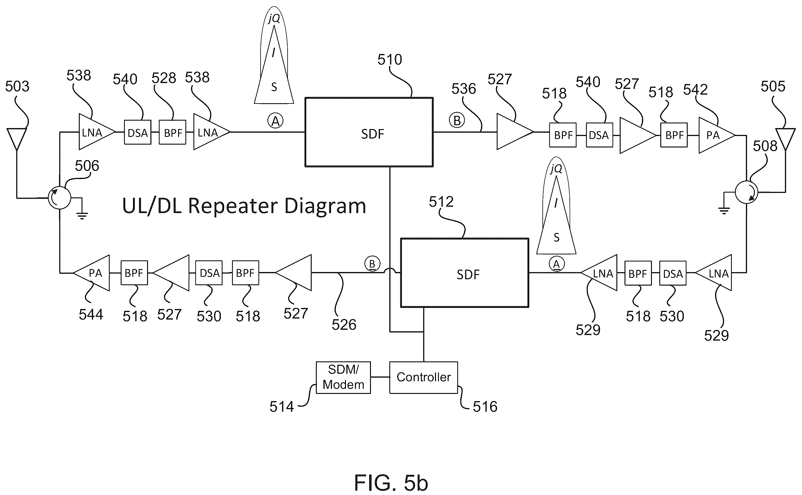 Patent US12592810 Figure 9 – Time division duplex (TDD) network repeater
