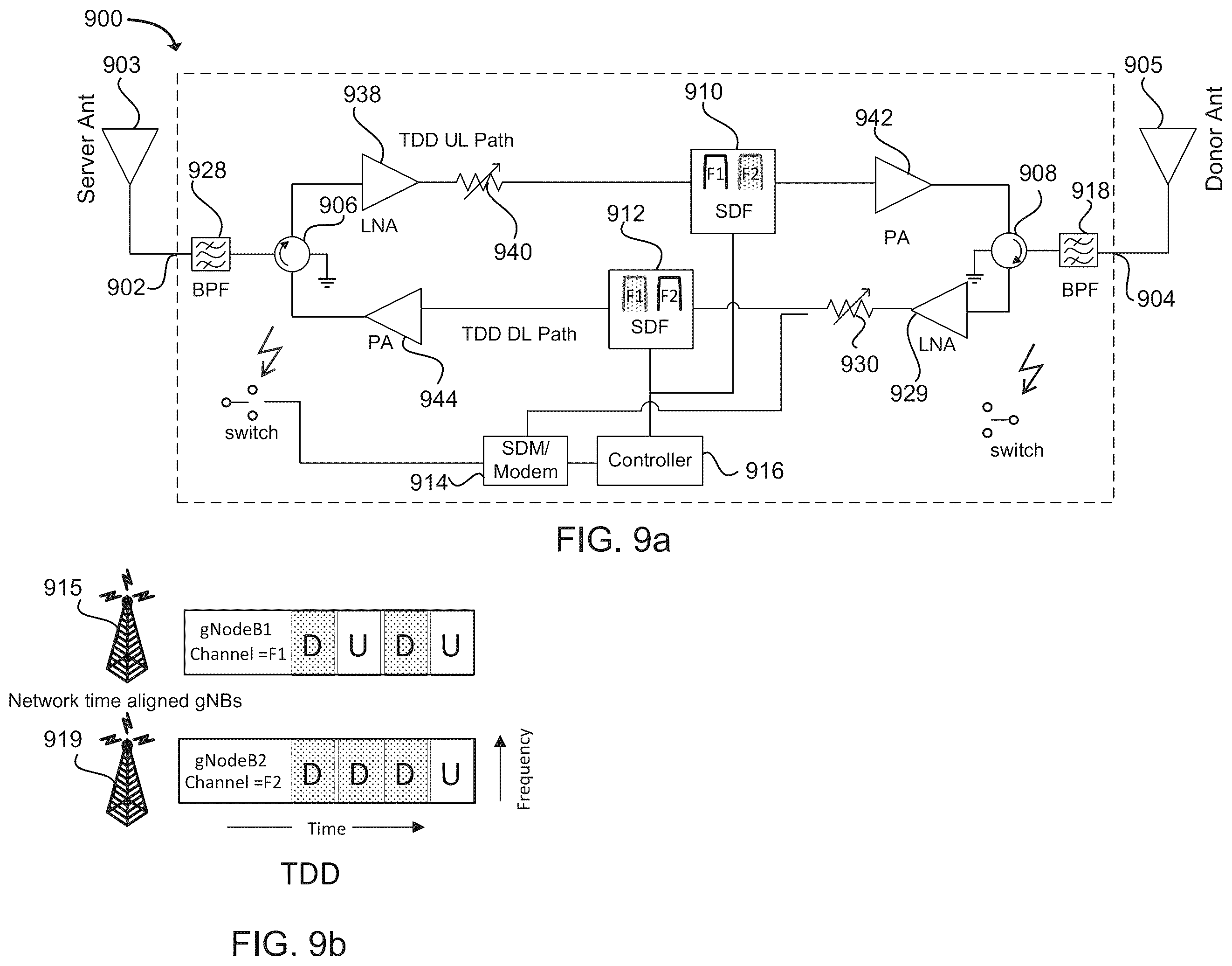 Patent US12592810 Figure 17 – Time division duplex (TDD) network repeater