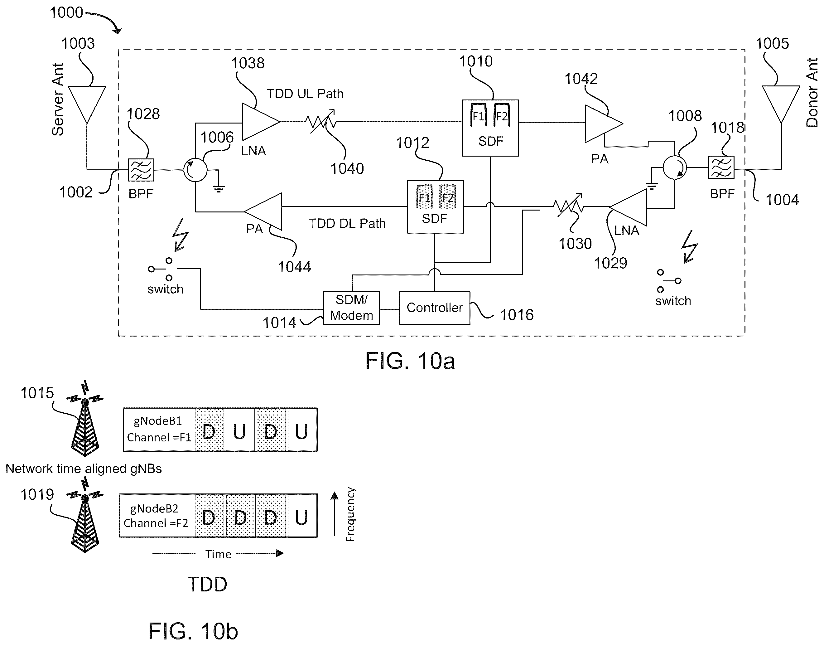 Patent US12592810 Figure 20 – Time division duplex (TDD) network repeater
