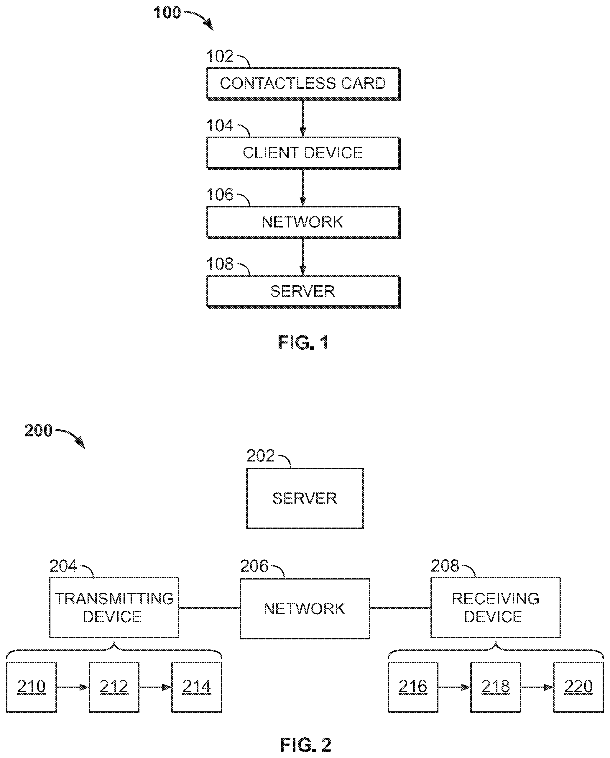 Patent US12592819 Figure 1 – Membership account management using a contactless card