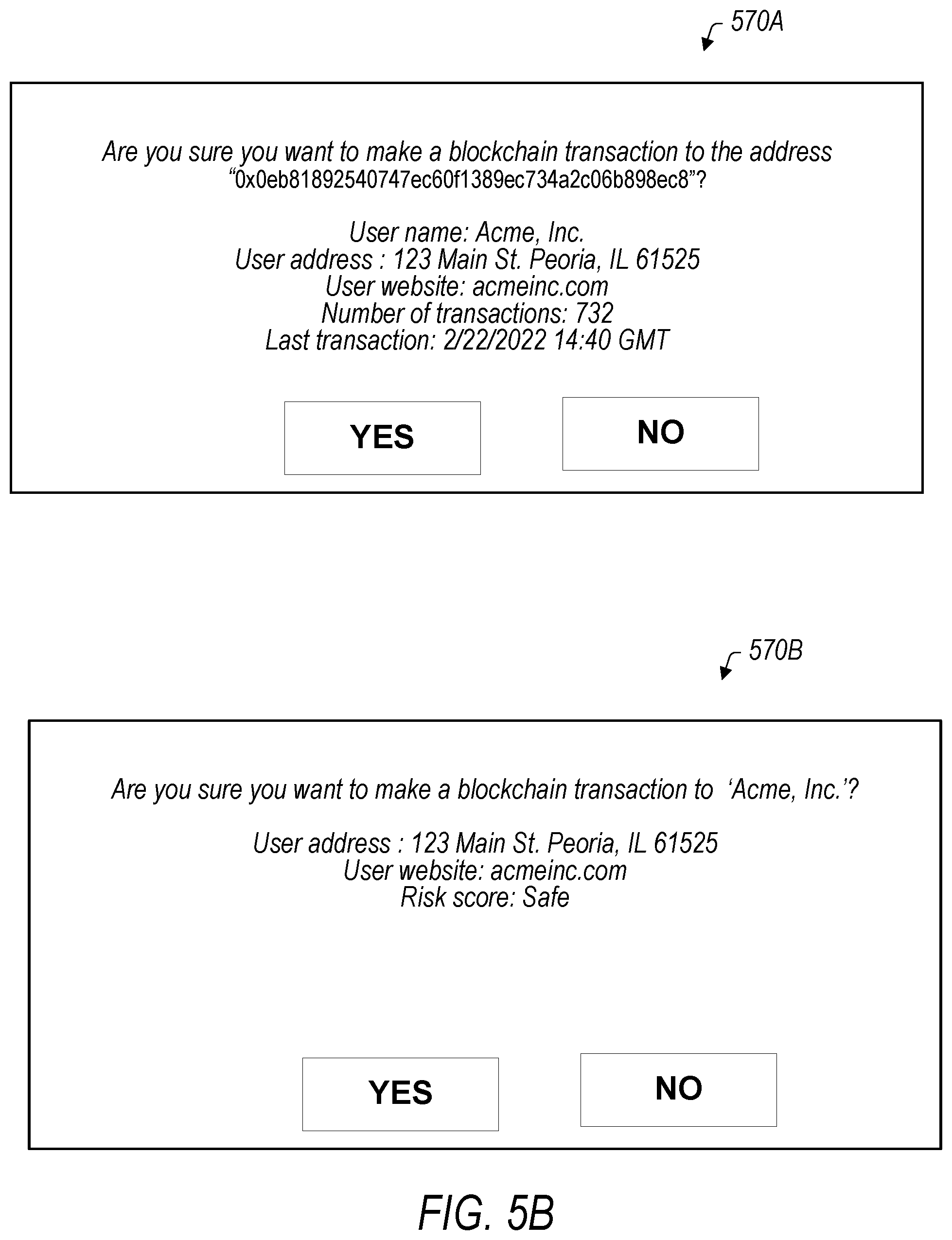 Patent US12592837 Figure 8 – PKI-based authentication of blockchain addresses