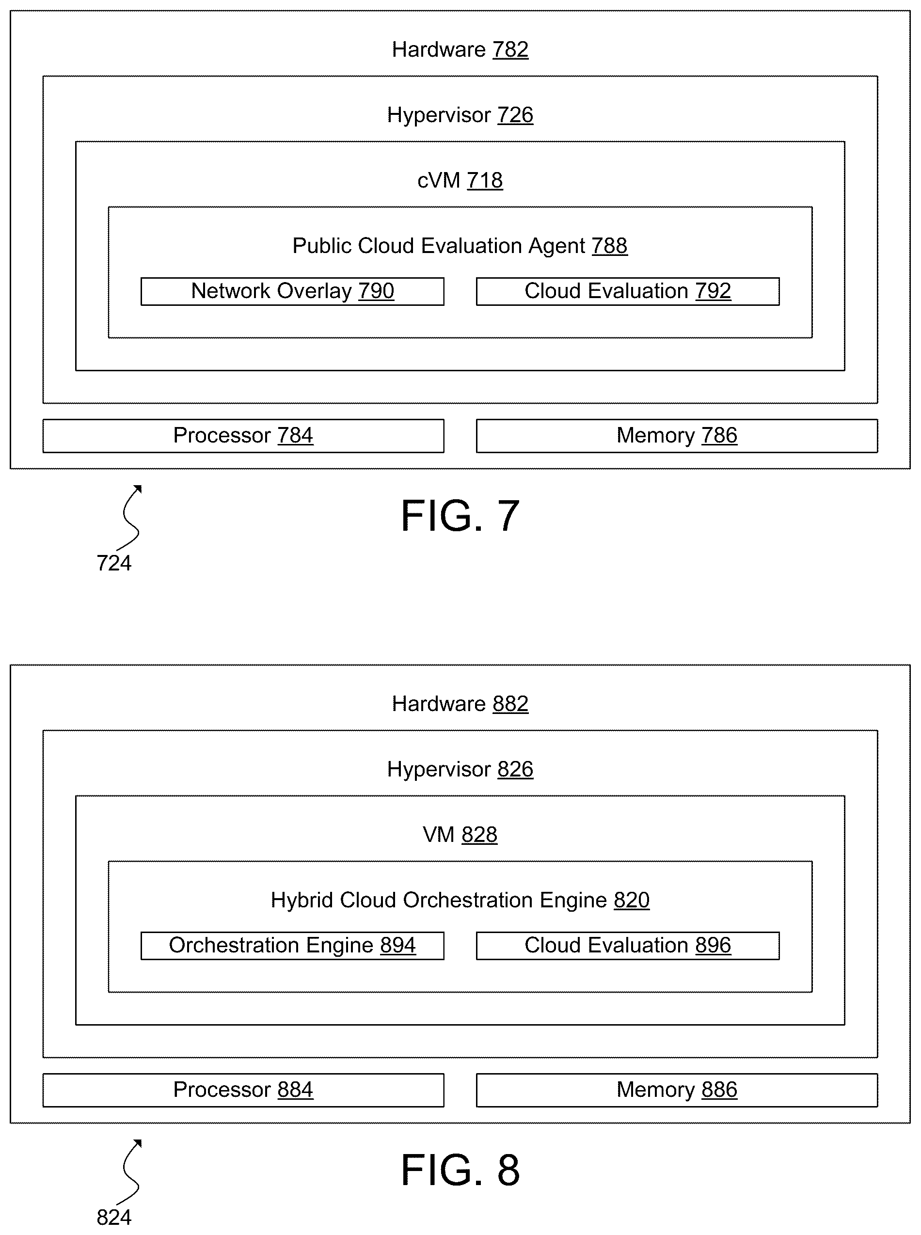 Patent US12592866 Figure 7 – Performance-based public cloud selection for a hybrid cloud environment