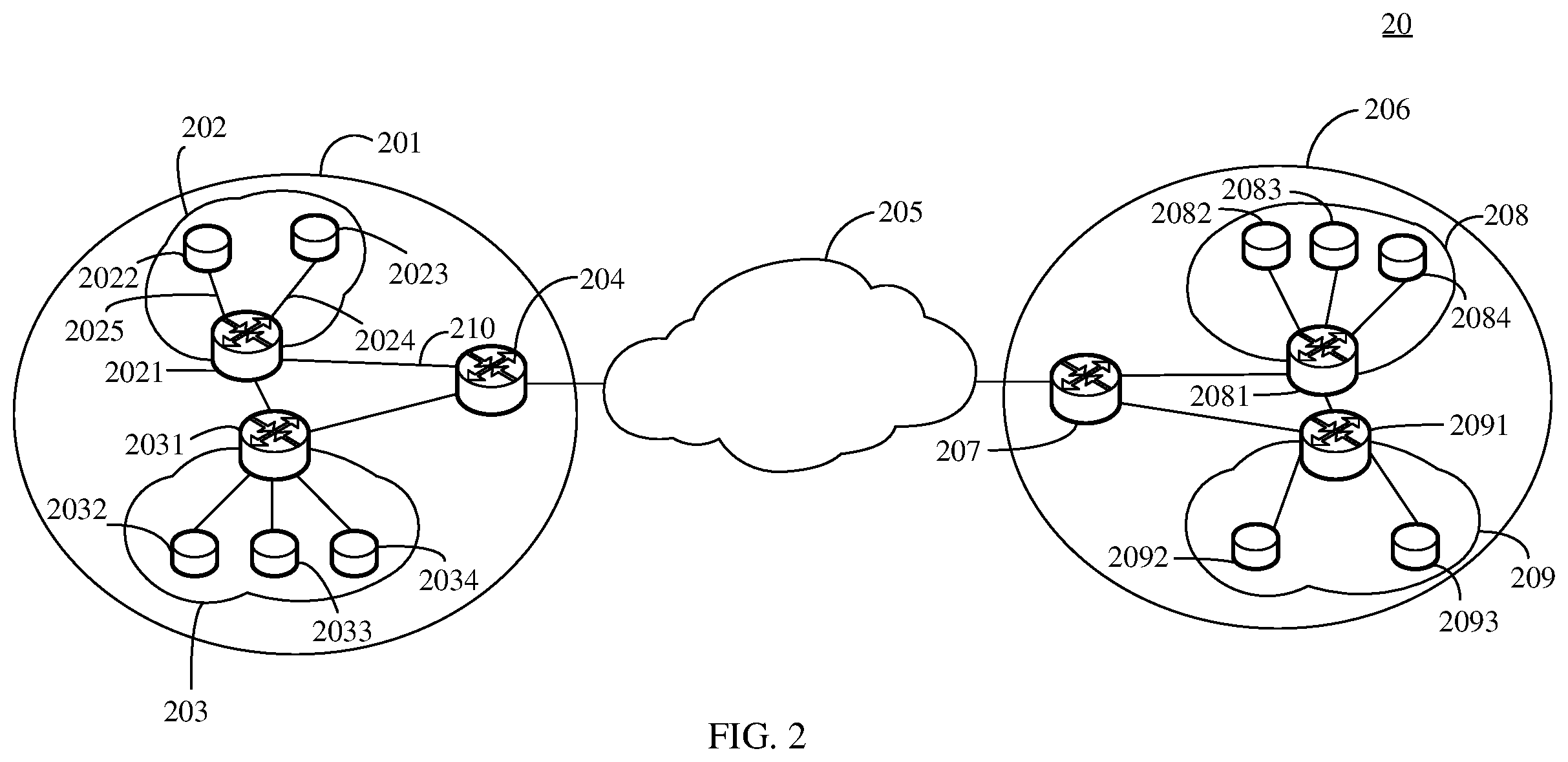 Patent US12592867 Figure 2 – Method for establishing network connection and apparatus