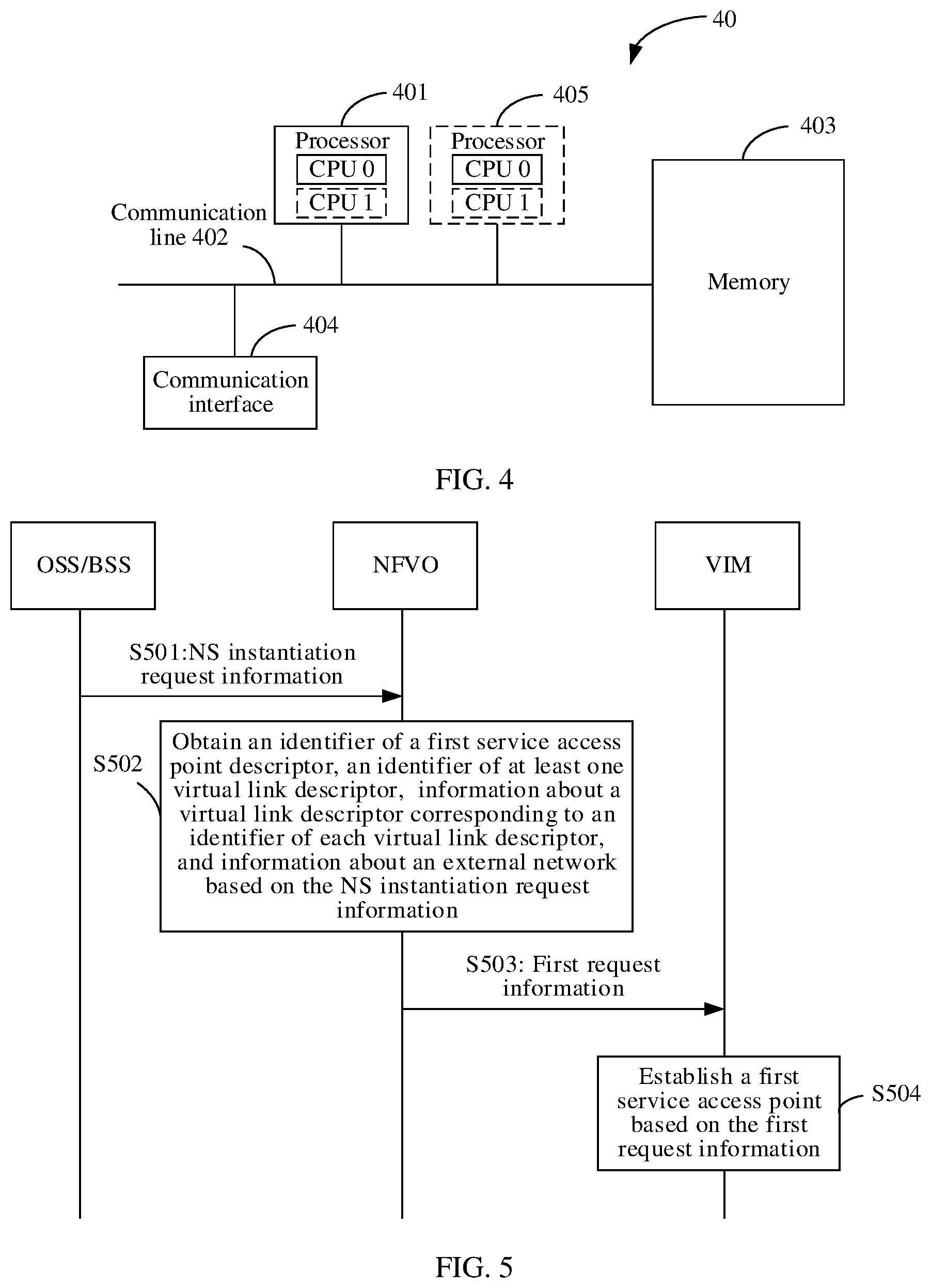 Patent US12592867 Figure 4 – Method for establishing network connection and apparatus