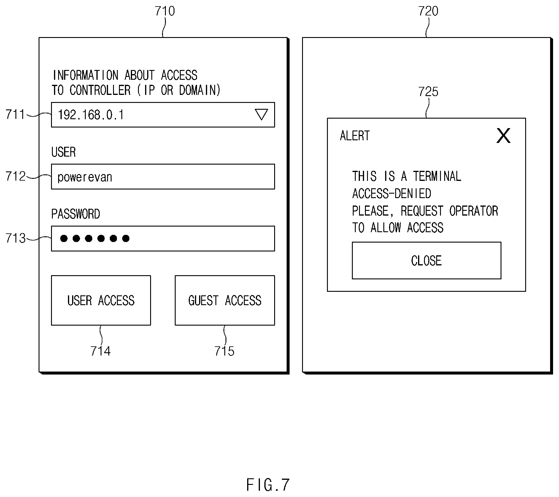 Patent US12592894 Figure 7 – System for controlling network connection based on controller, and method therefor