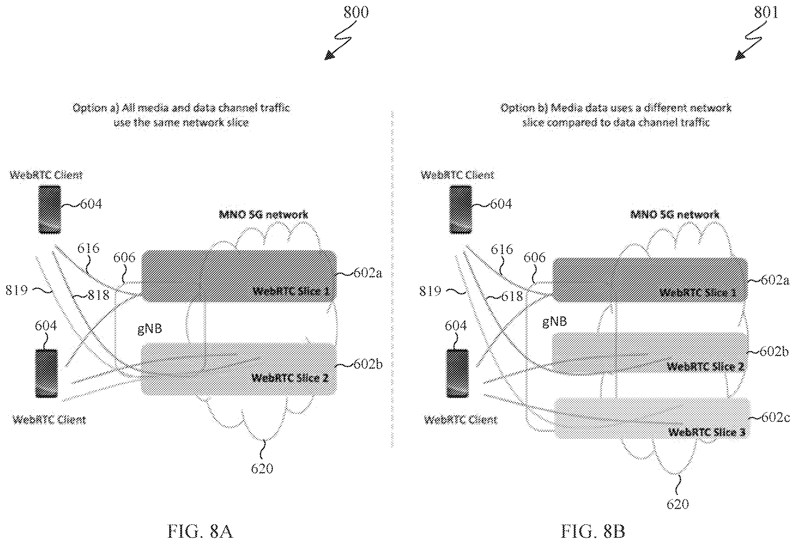 Patent US12592896 Figure 8 – Method and apparatus for quality of service assurance for WebRTC sessions in 5G networks