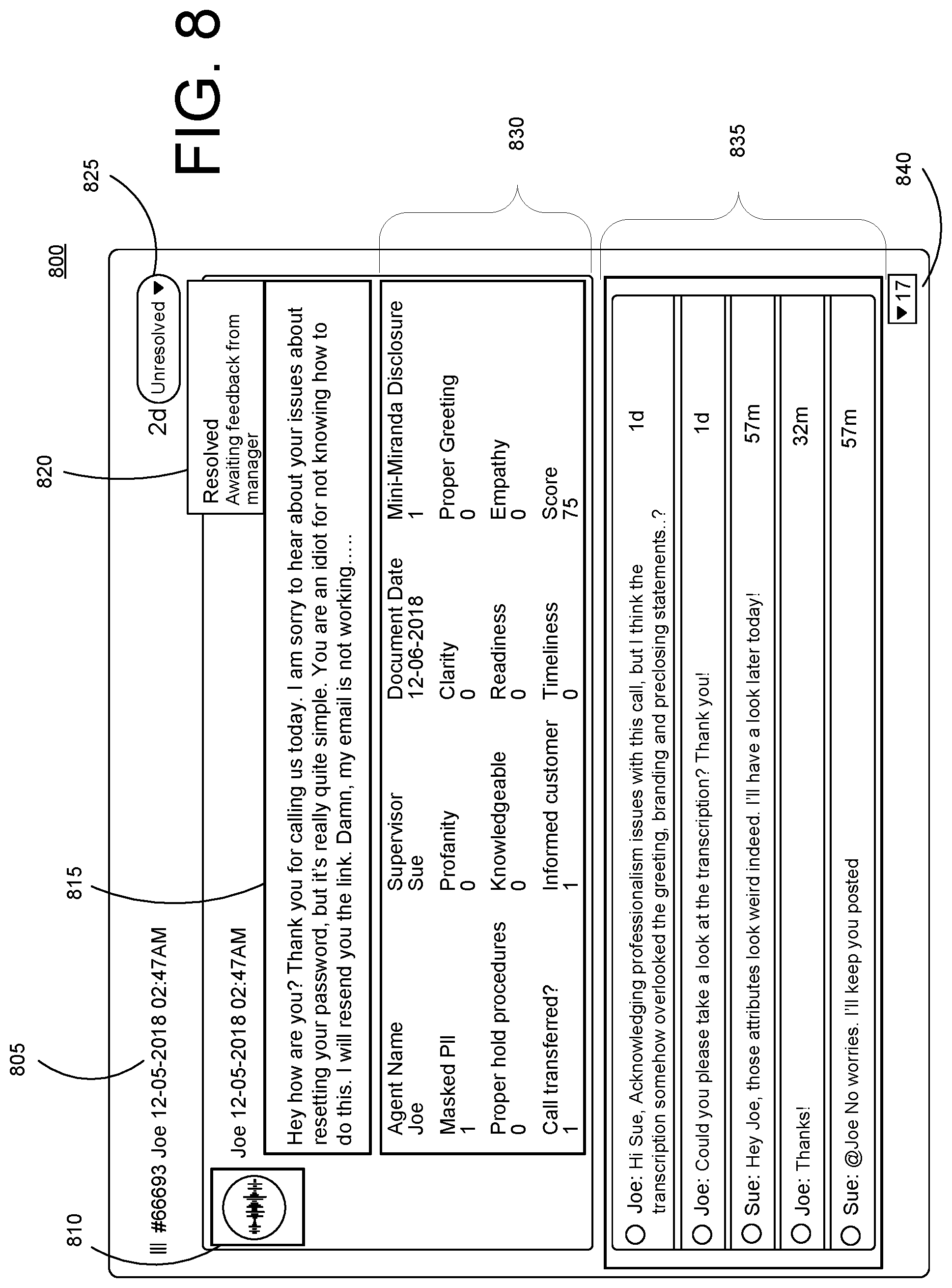 Patent US12592904 Figure 8 – Intelligent transaction scoring