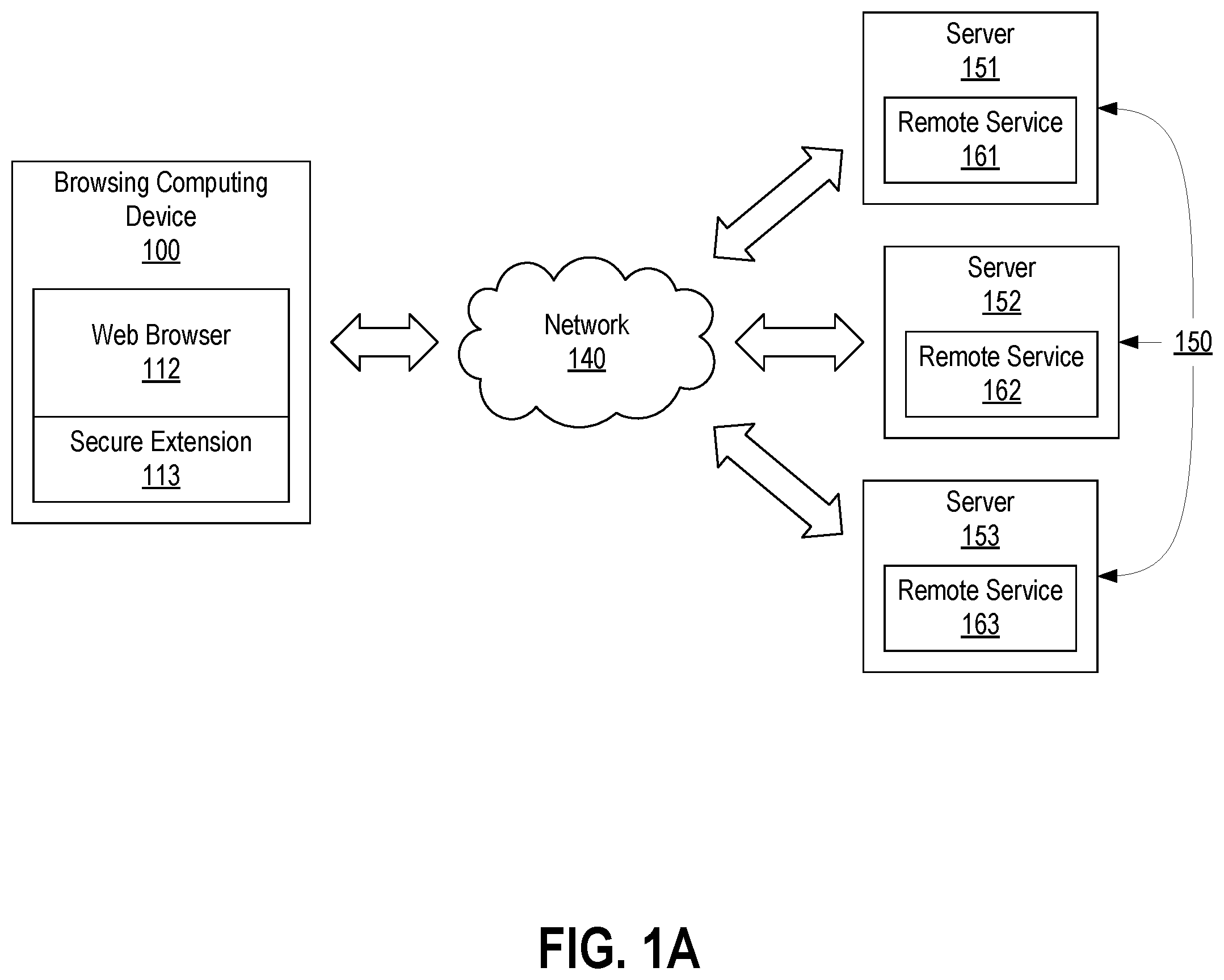 Patent US12592918 Figure 1 – Browser extension for validating communications