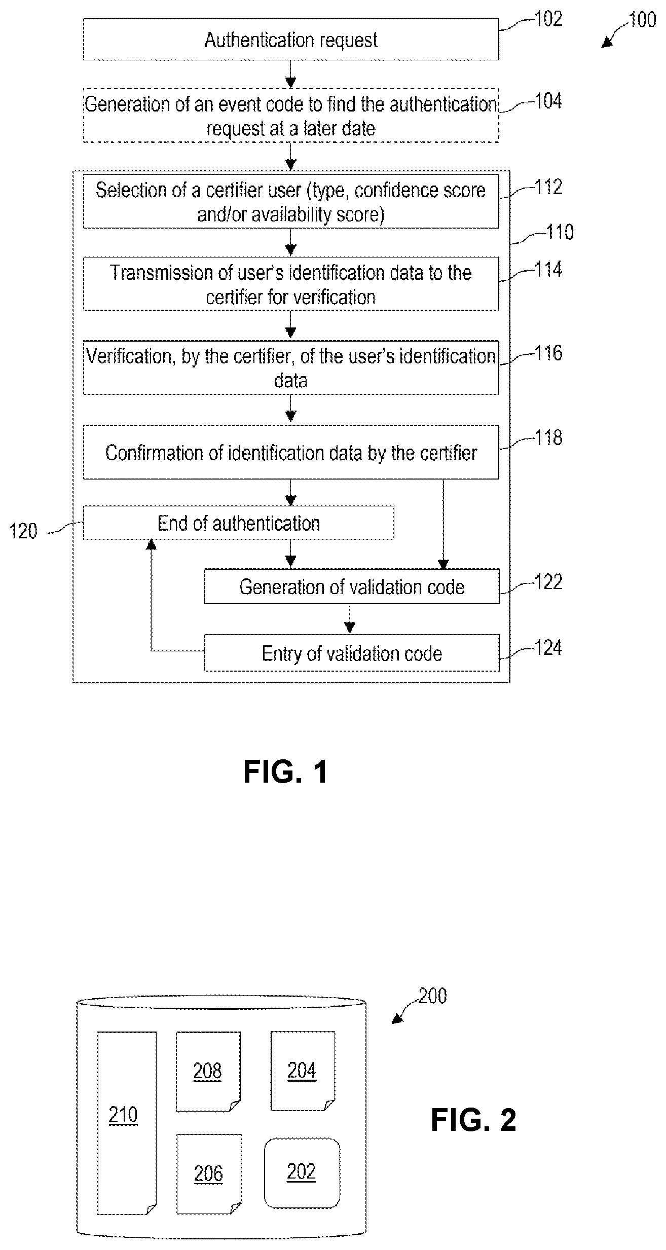 Patent US12592925 Figure 1 – Method and system for authenticating a user on an identity-as-a-service server with a trusted third party