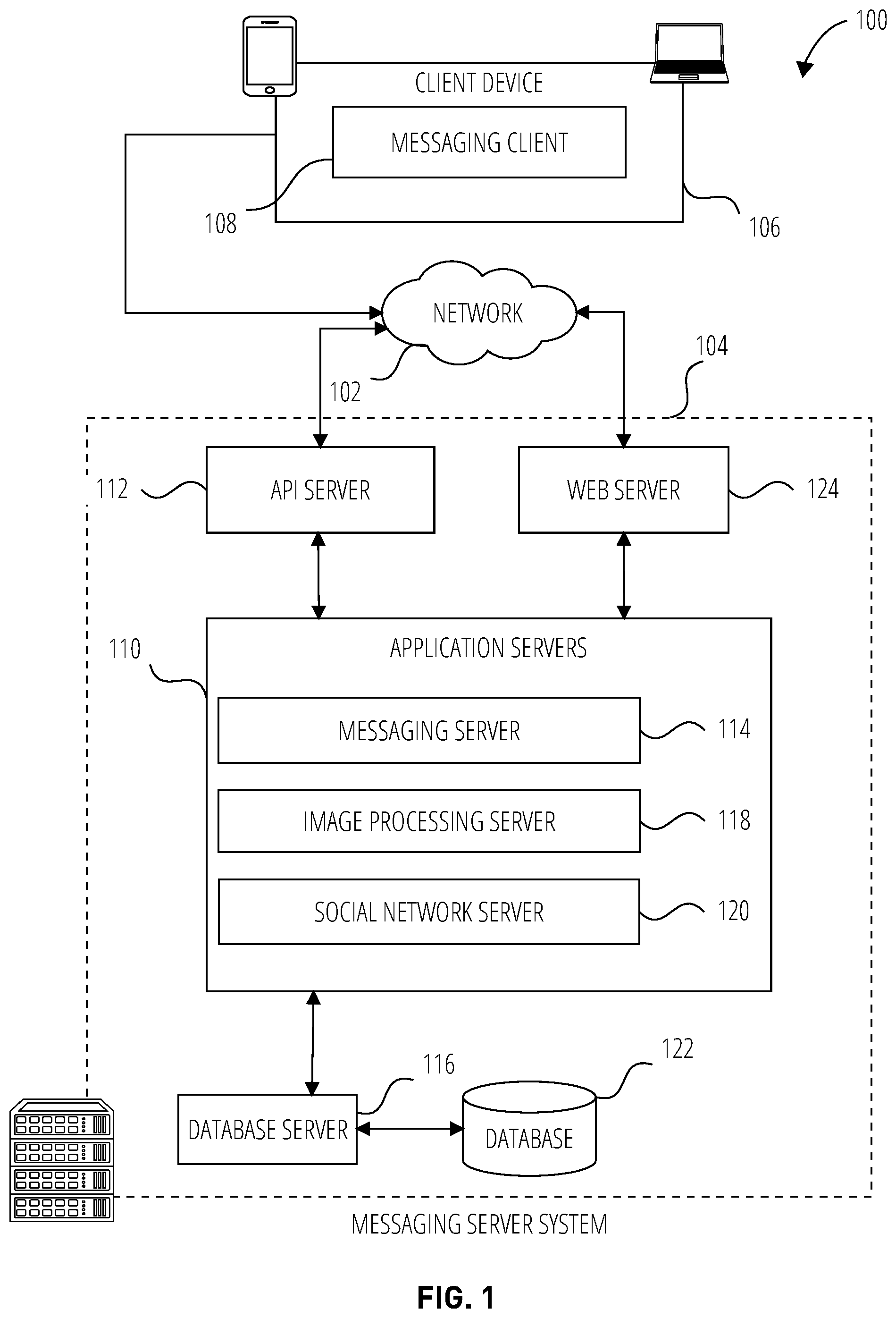 Patent US12592935 Figure 1 – System to present context based creative tool