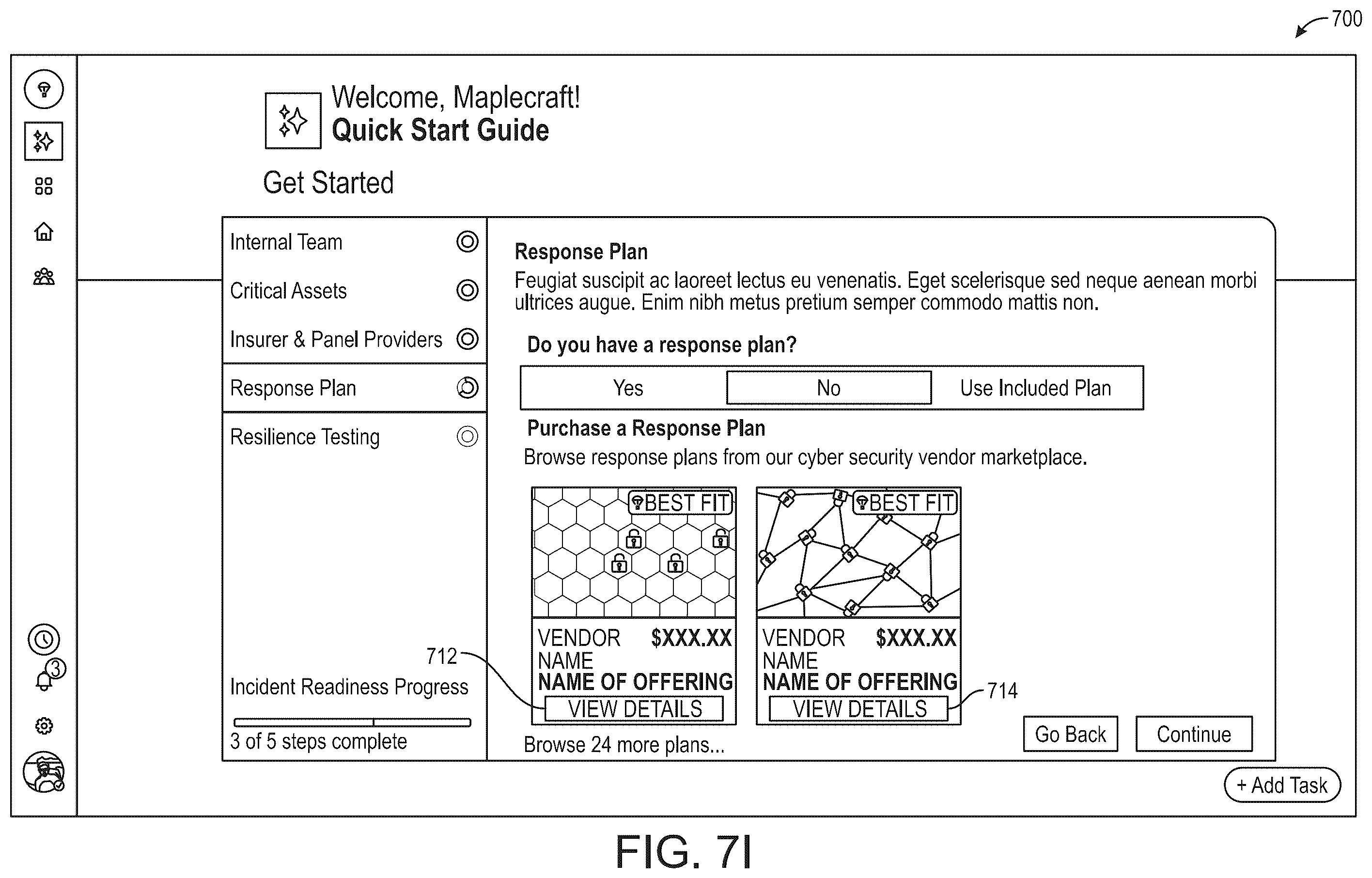 Patent US12592944 Figure 17 – Adaptive security architecture based on state of posture