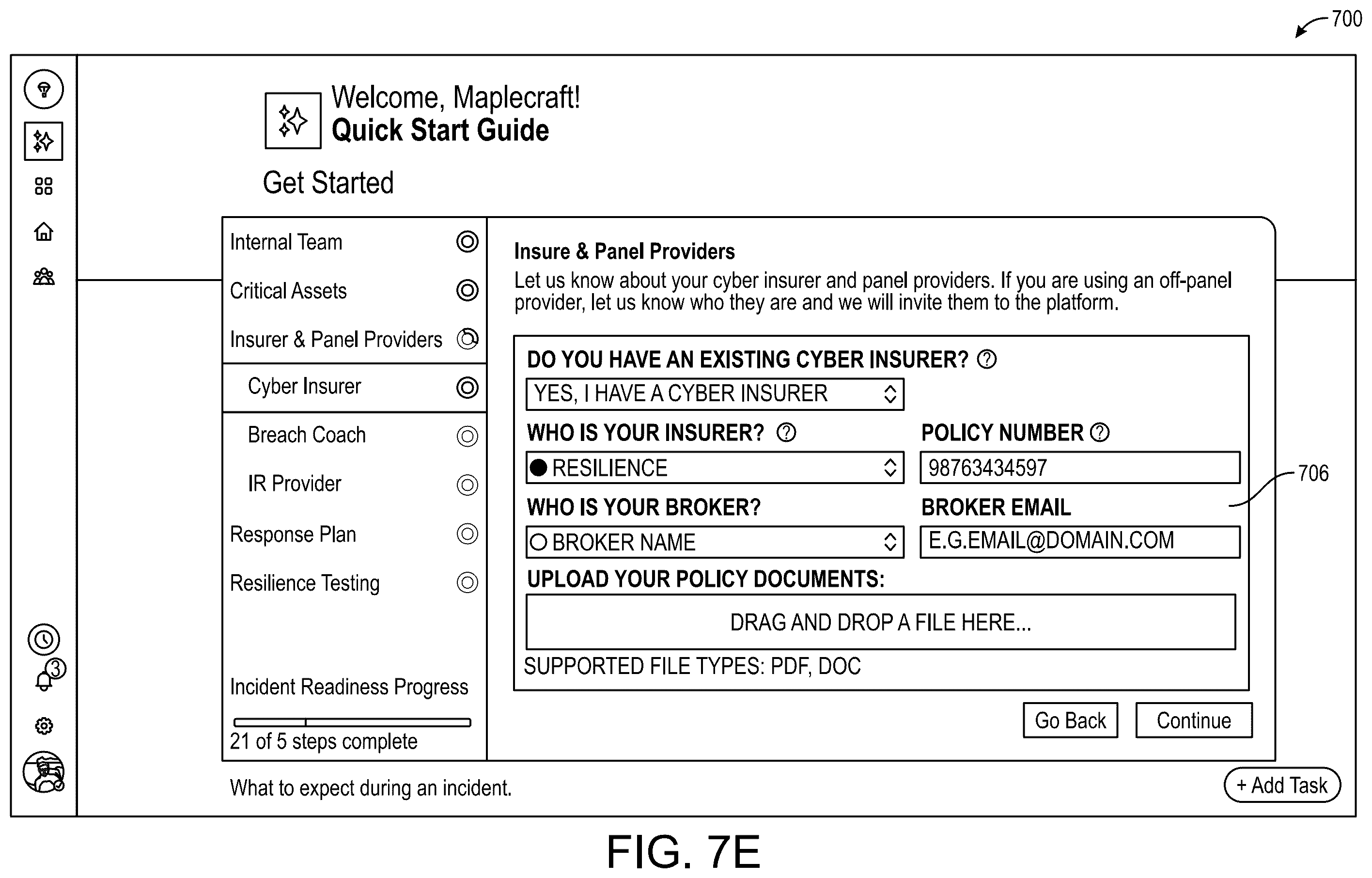 Patent US12592945 Figure 13 – Adaptive security architecture based on state of posture