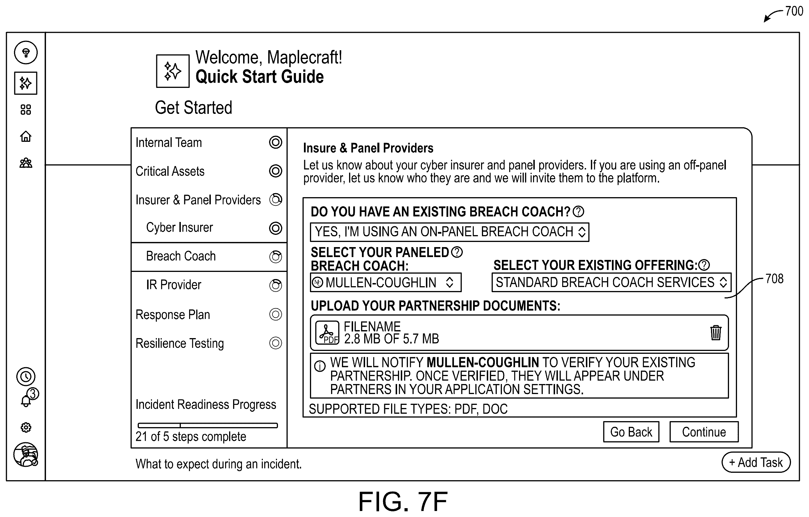 Patent US12592945 Figure 14 – Adaptive security architecture based on state of posture