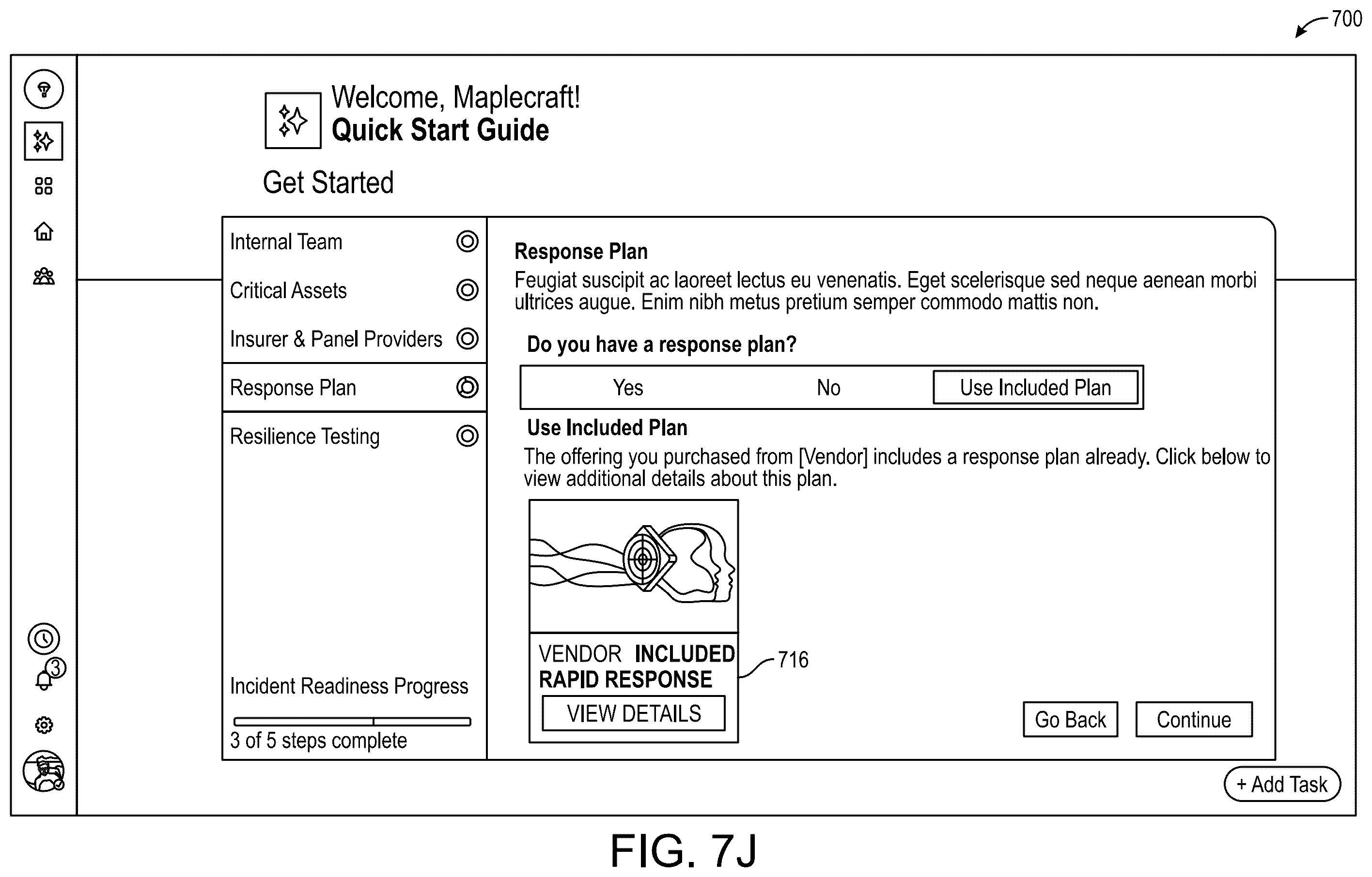 Patent US12592945 Figure 18 – Adaptive security architecture based on state of posture