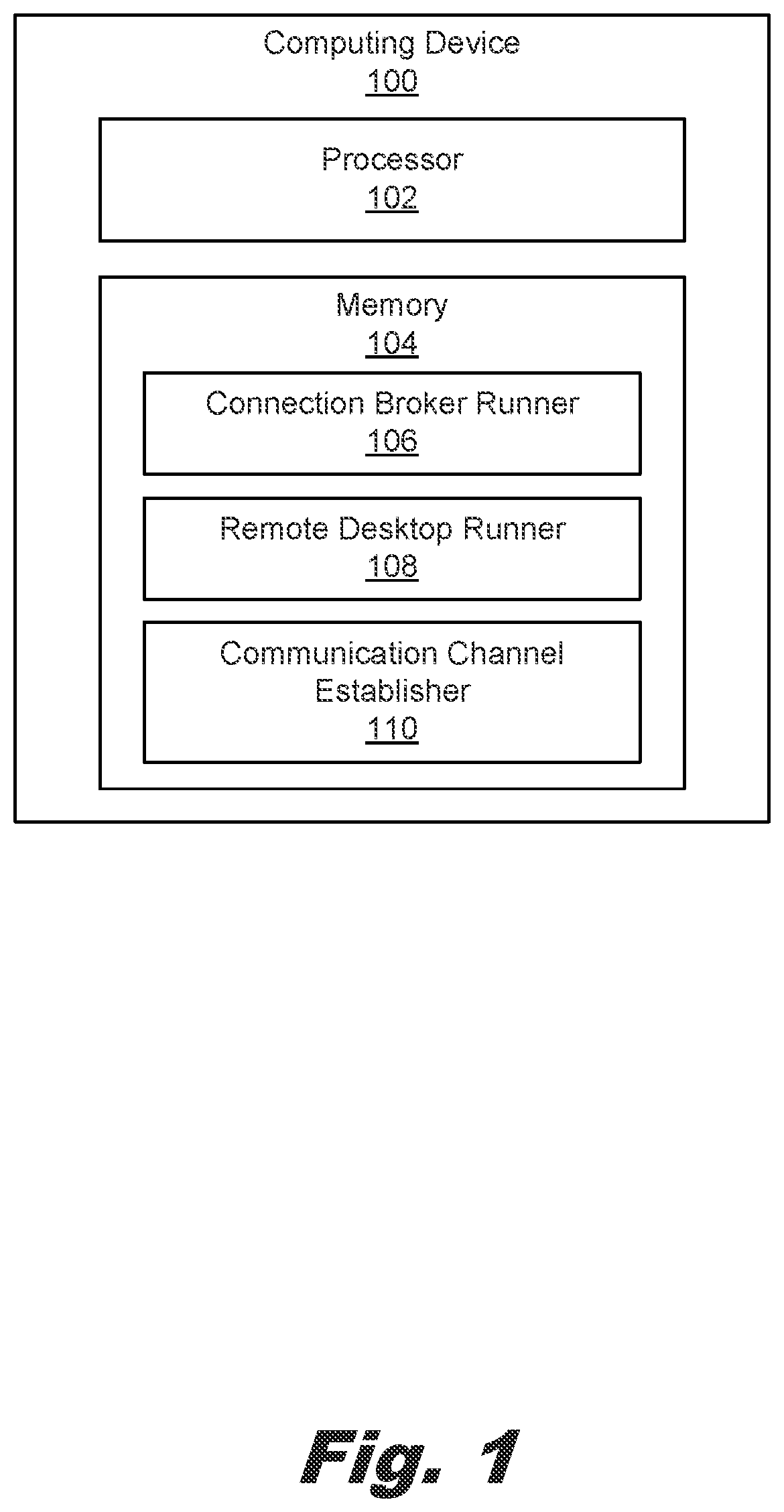Patent US12592976 — Remote desktop connection communications — Figure 1