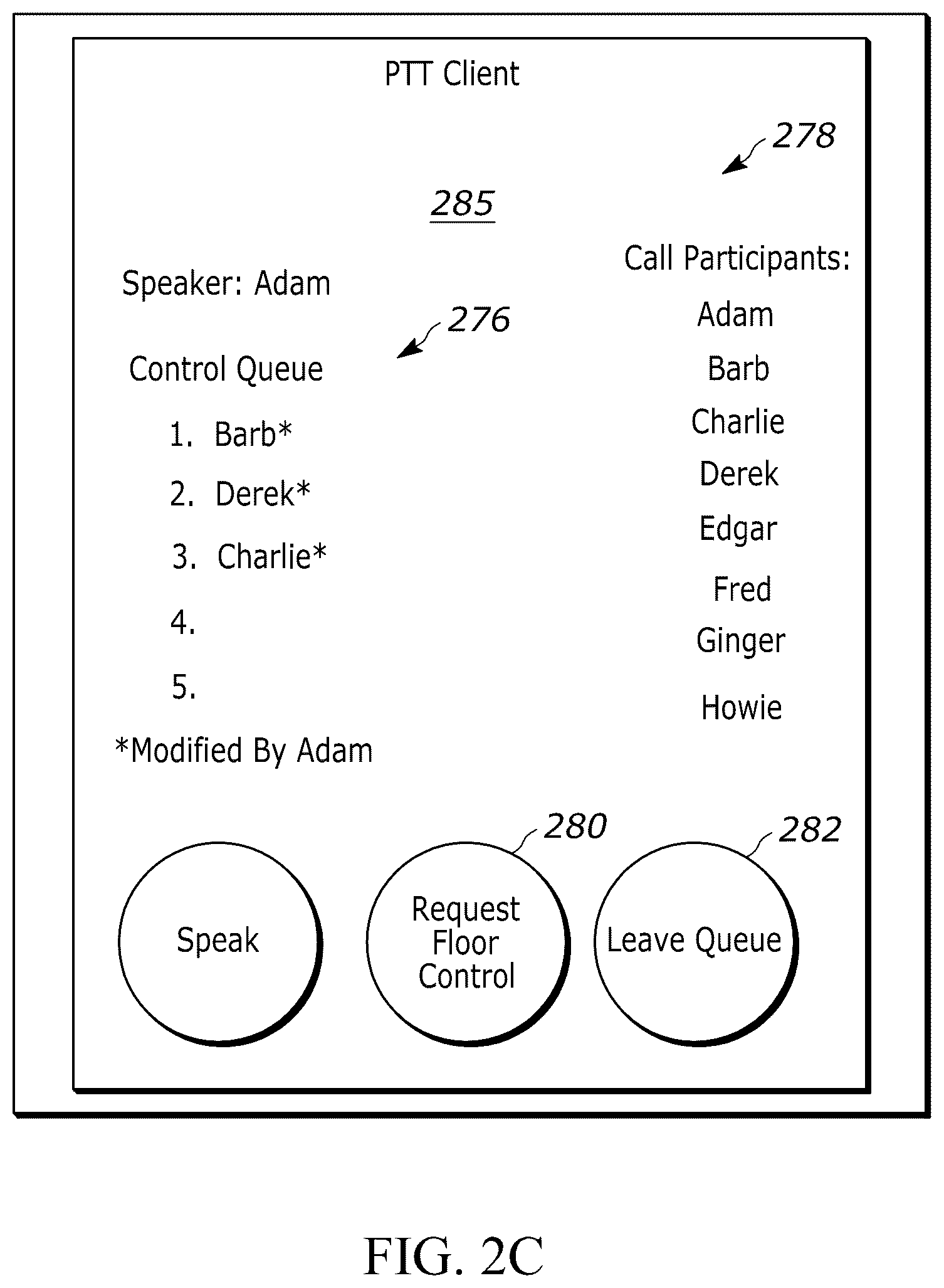 Patent US12592977 Figure 5 – Systems and methods for providing push-to-talk session participants control of a push-to-talk session