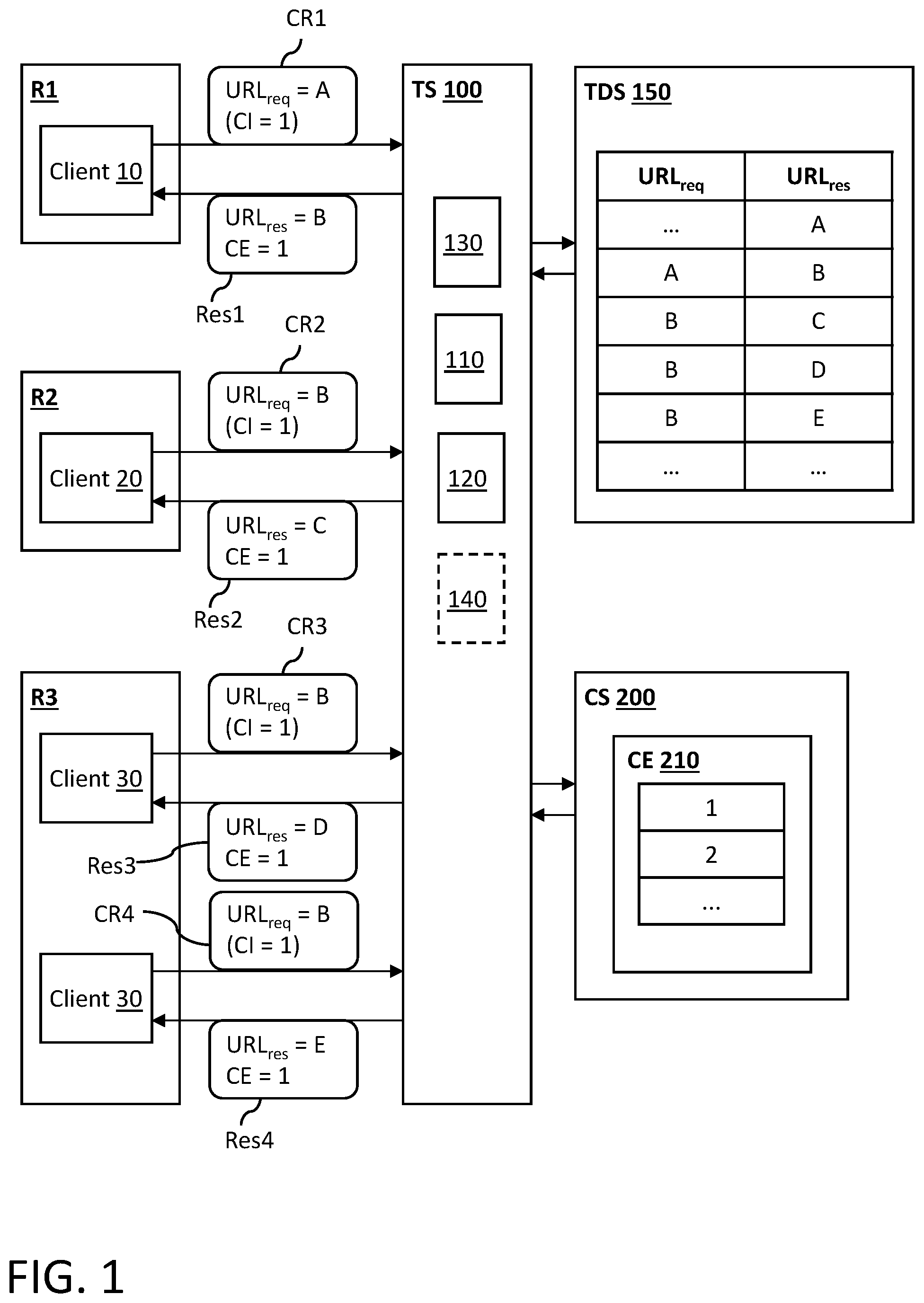 Patent US12592986 Figure 1 – Computer system and method with referral tracking for shared content