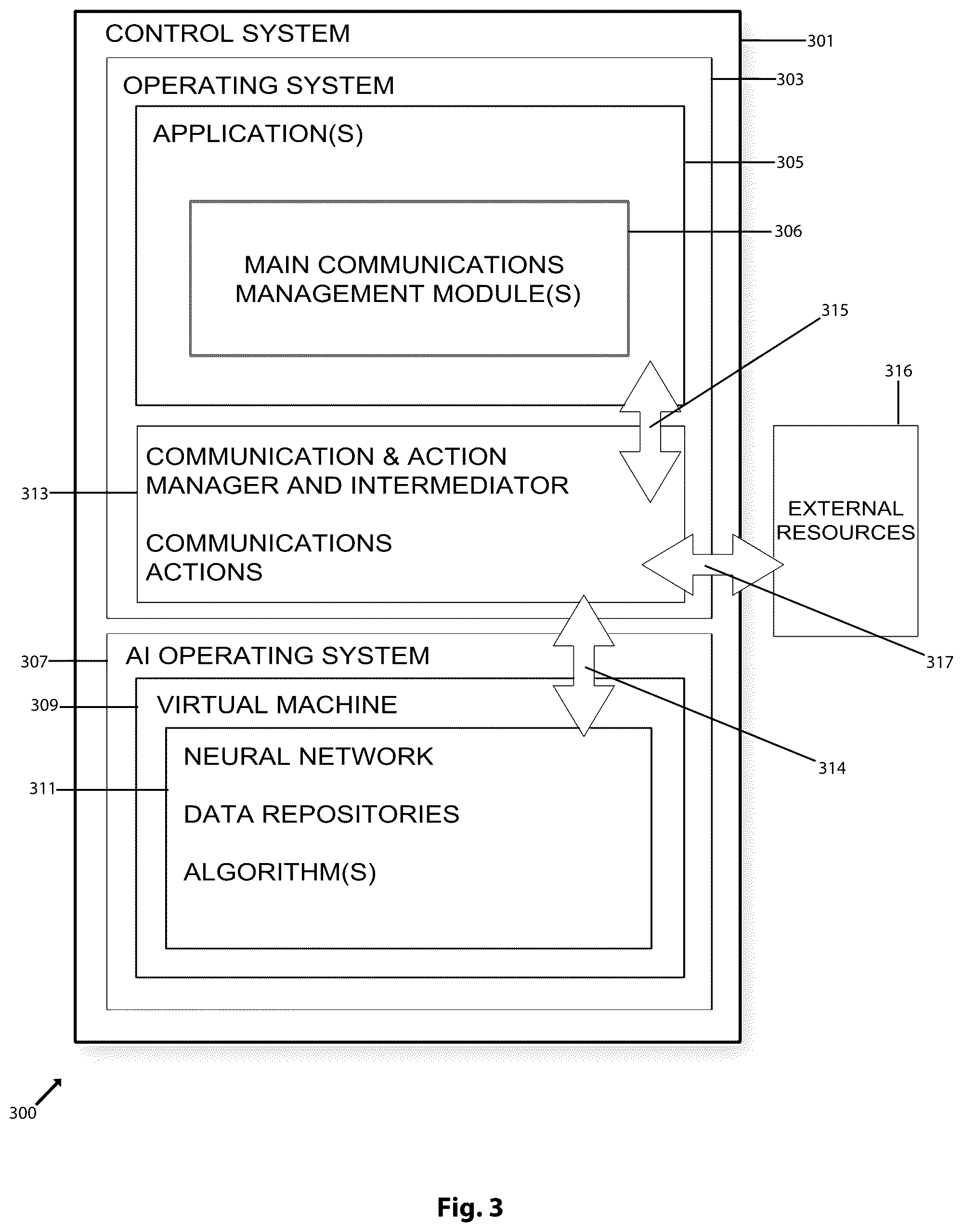 Patent US12592991 Figure 3 – Facilities management techniques having centralized control over communications and actions from diverse applications