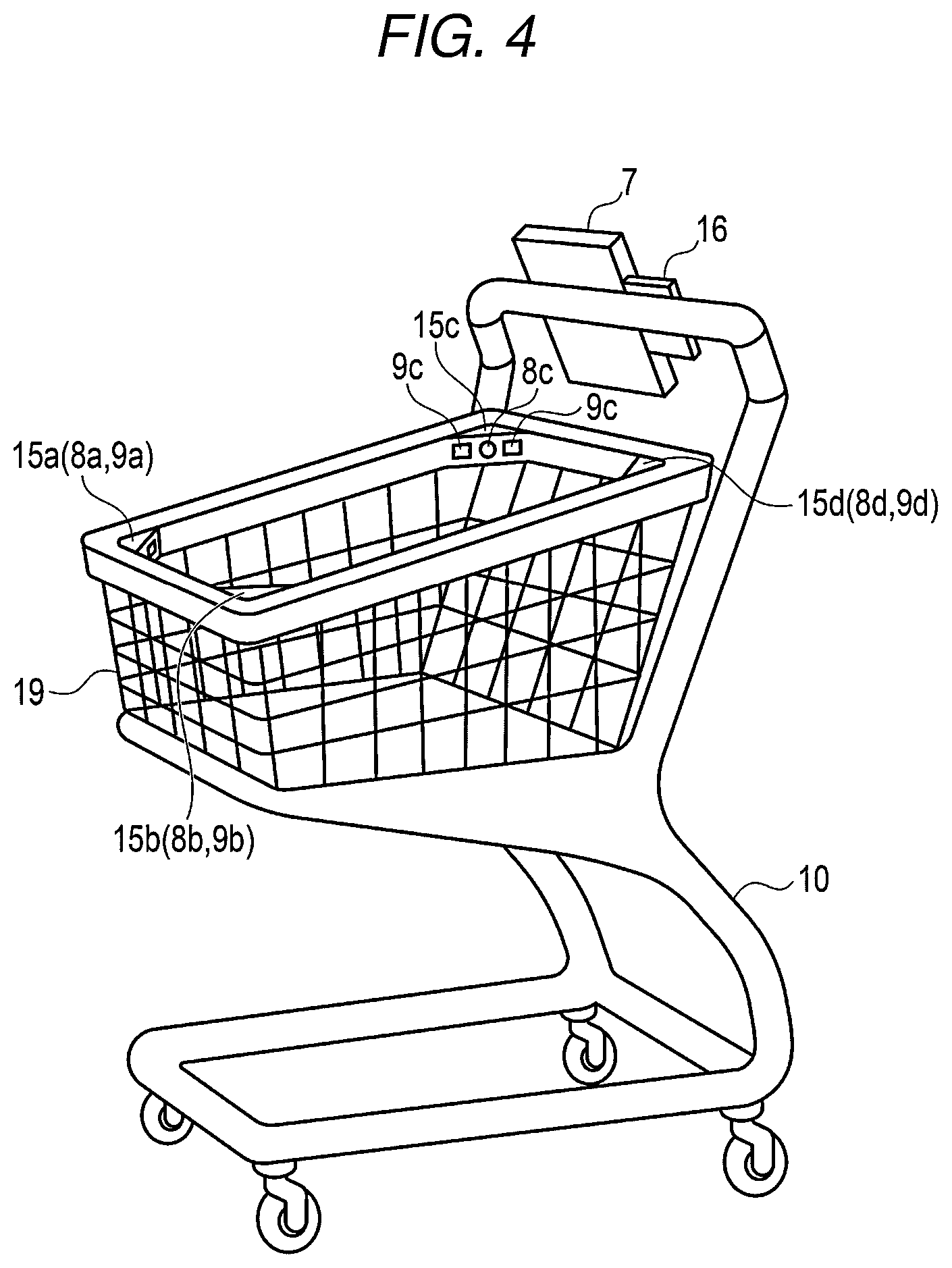 Patent US12597008 Figure 4 – Article registration device, cart POS system equipped with article registration device, and article registration method