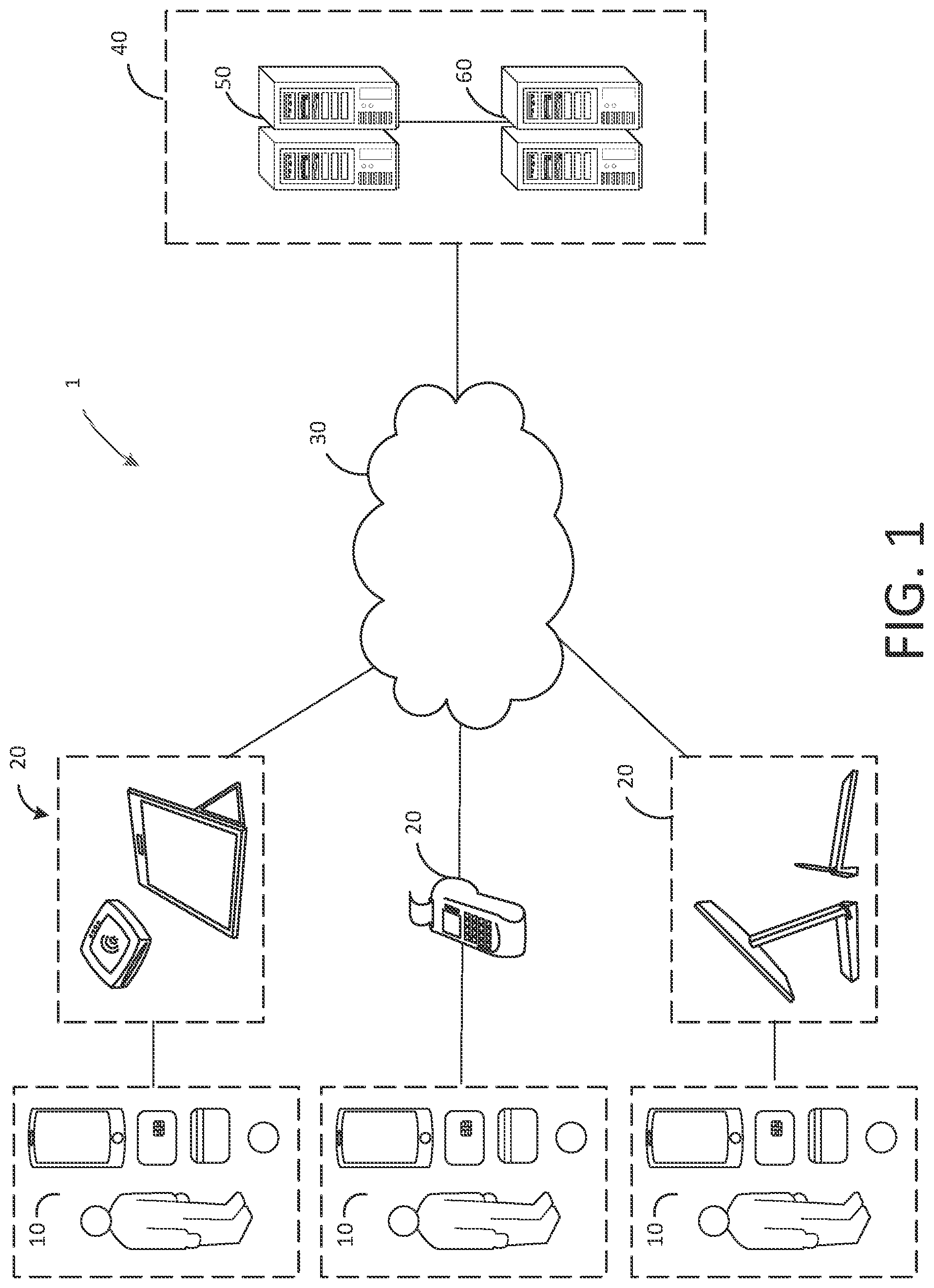Patent US12597009 Figure 1 – Systems and methods for performing transactions