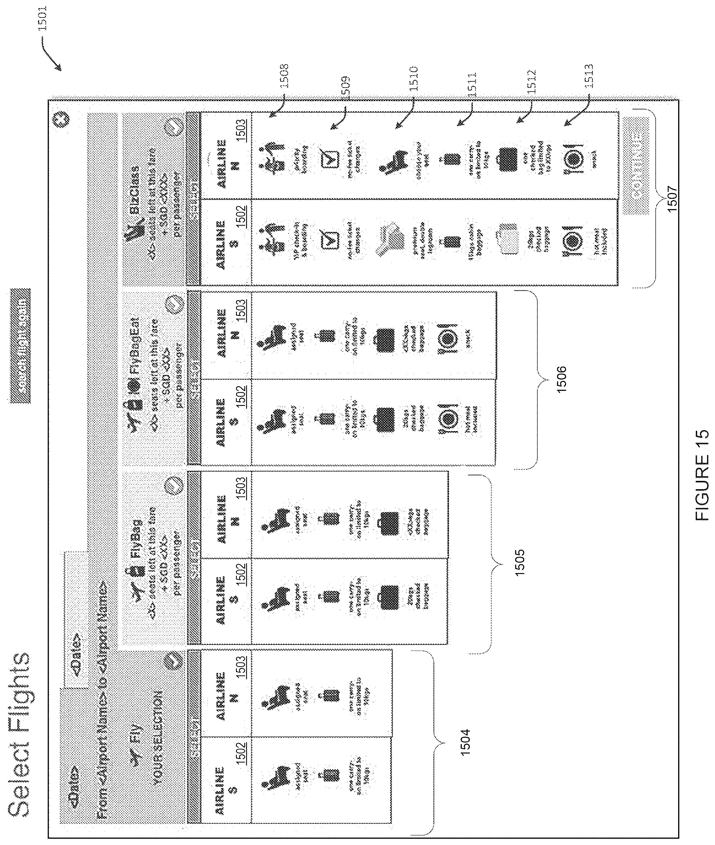 Patent US12597059 Figure 15 – System and method for dynamic real-time cross-selling of passenger oriented travel products