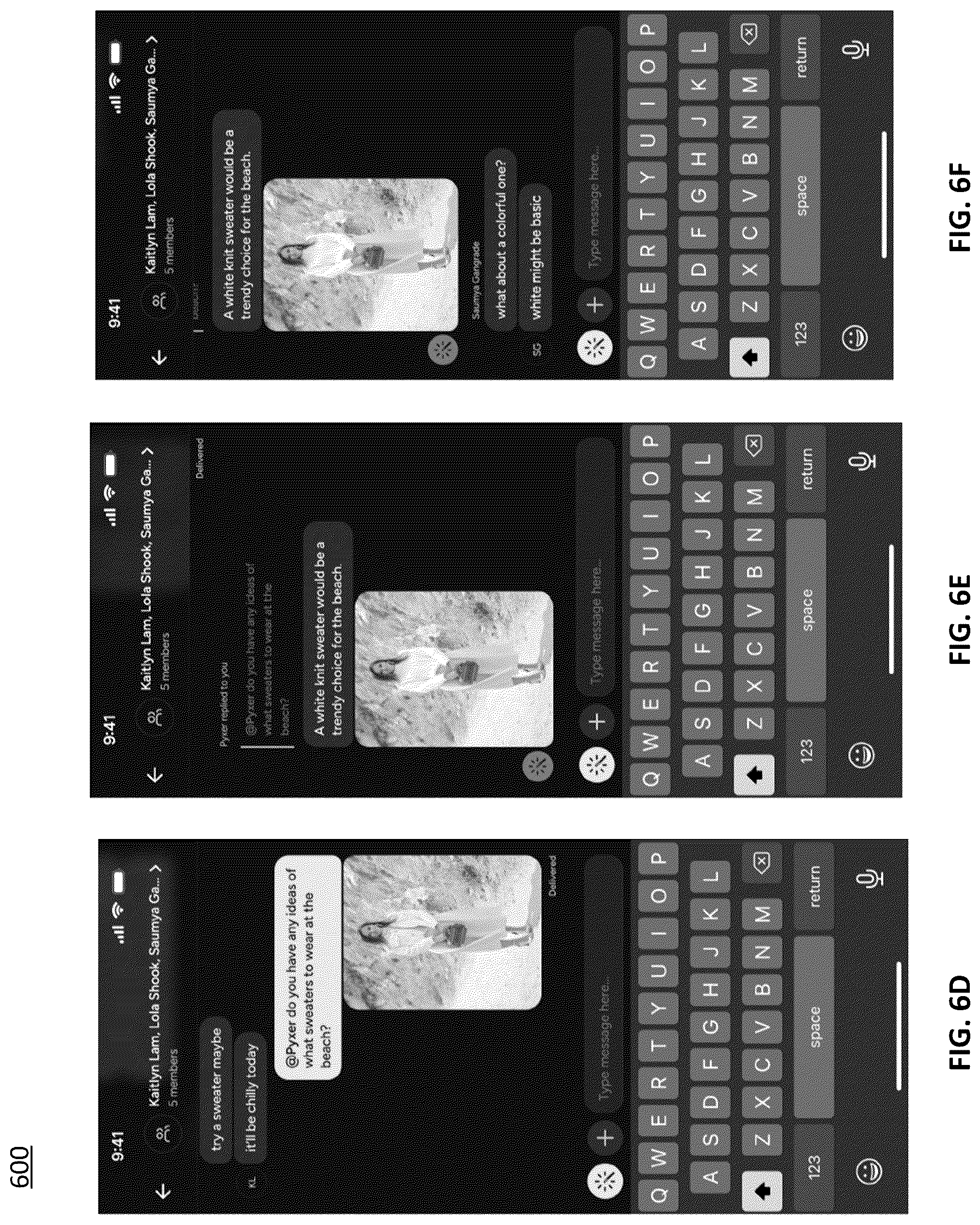 Patent US12597060 Figure 9 – Generative apparel recommendations using images of a person during the course of a communications session among users