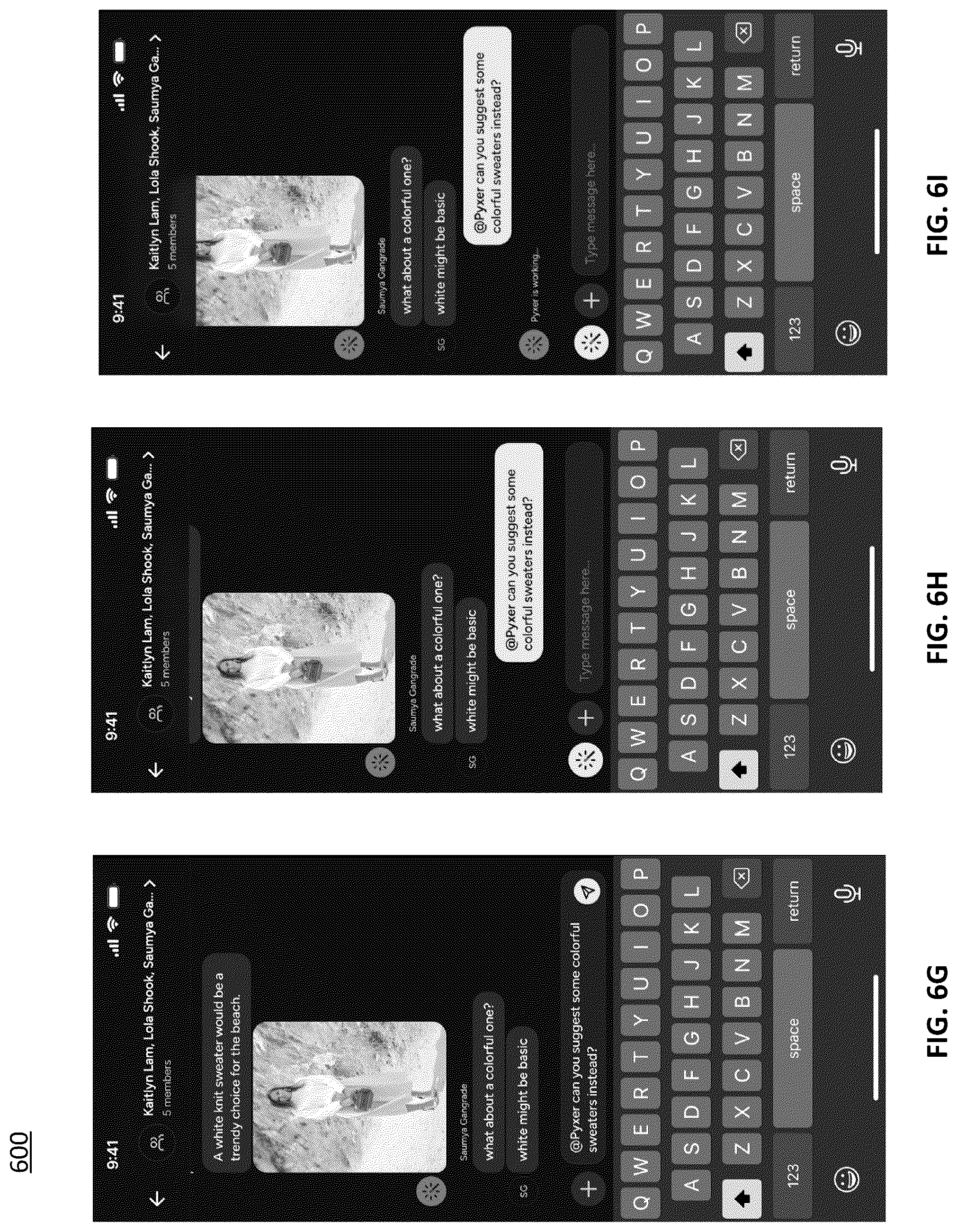 Patent US12597060 Figure 10 – Generative apparel recommendations using images of a person during the course of a communications session among users